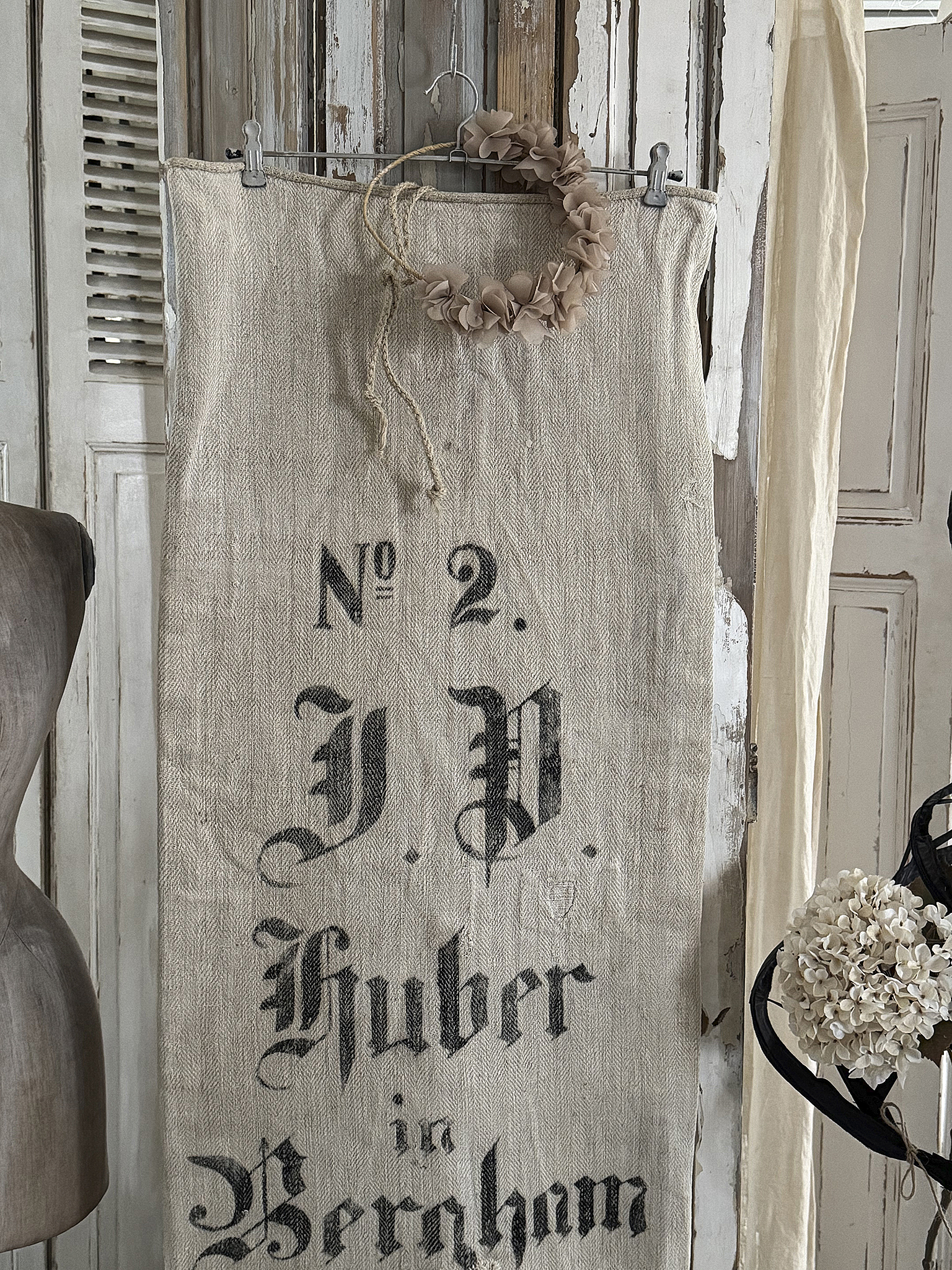 Herrlicher antiker Mehlsack von 1868***