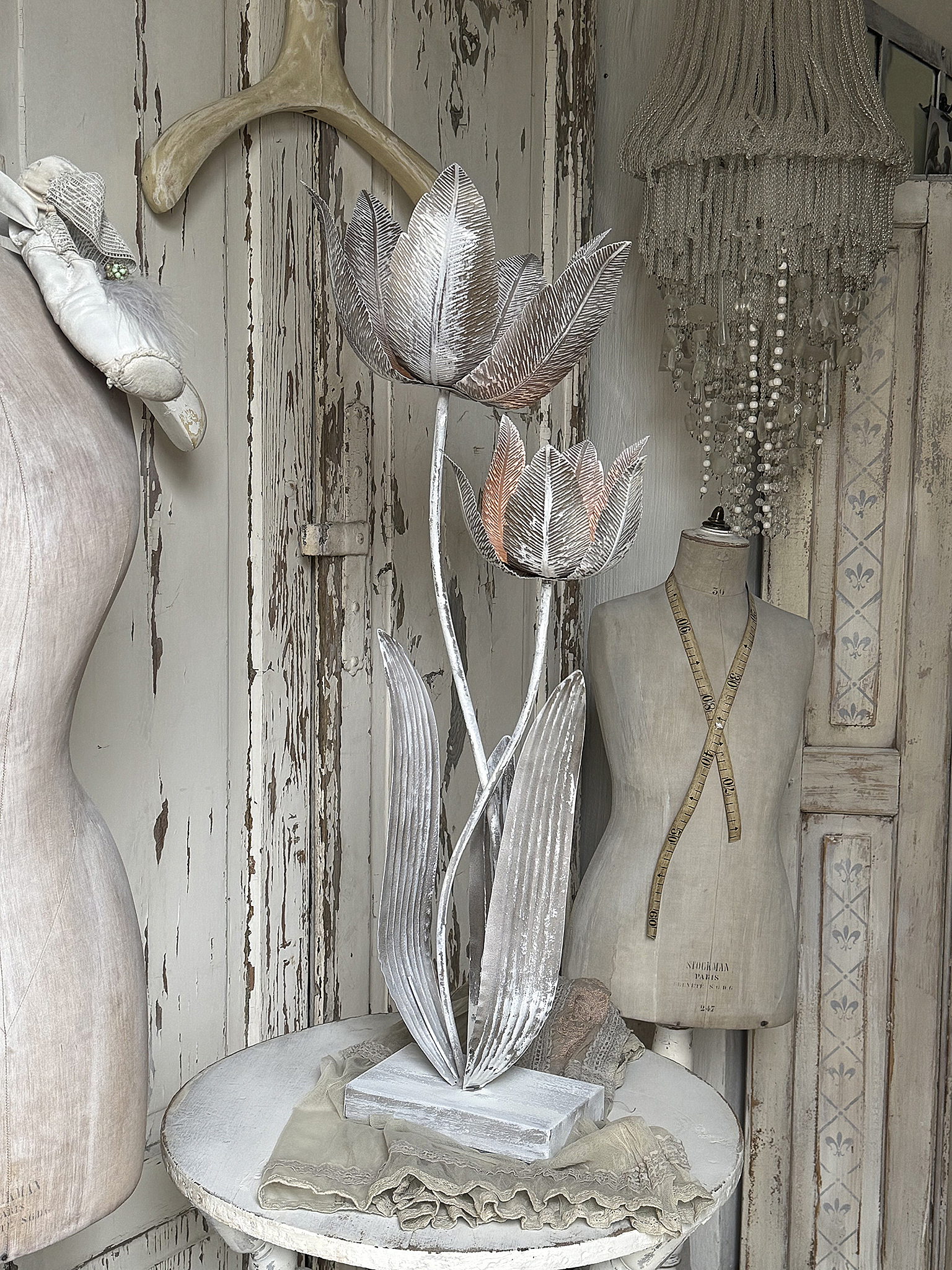 Große Tulpen-Skulptur aus Cortenstahl***