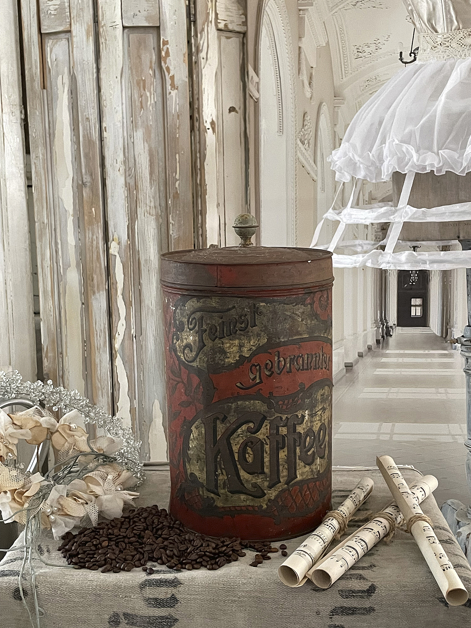 Große antike Kaffee Vintage Dose*** Große antike Kaffee Vintage Dose***