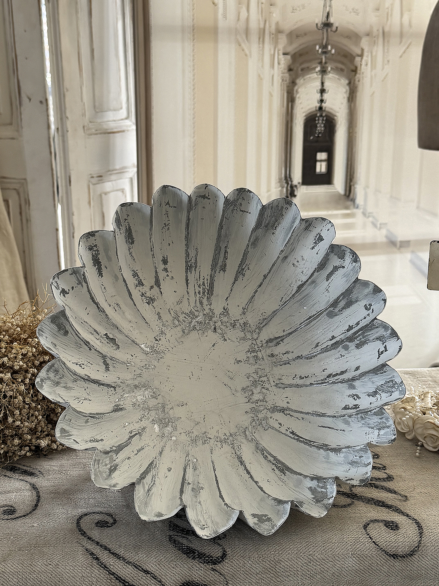 Ausgefallene Zinkschale im Shabby-Stil***