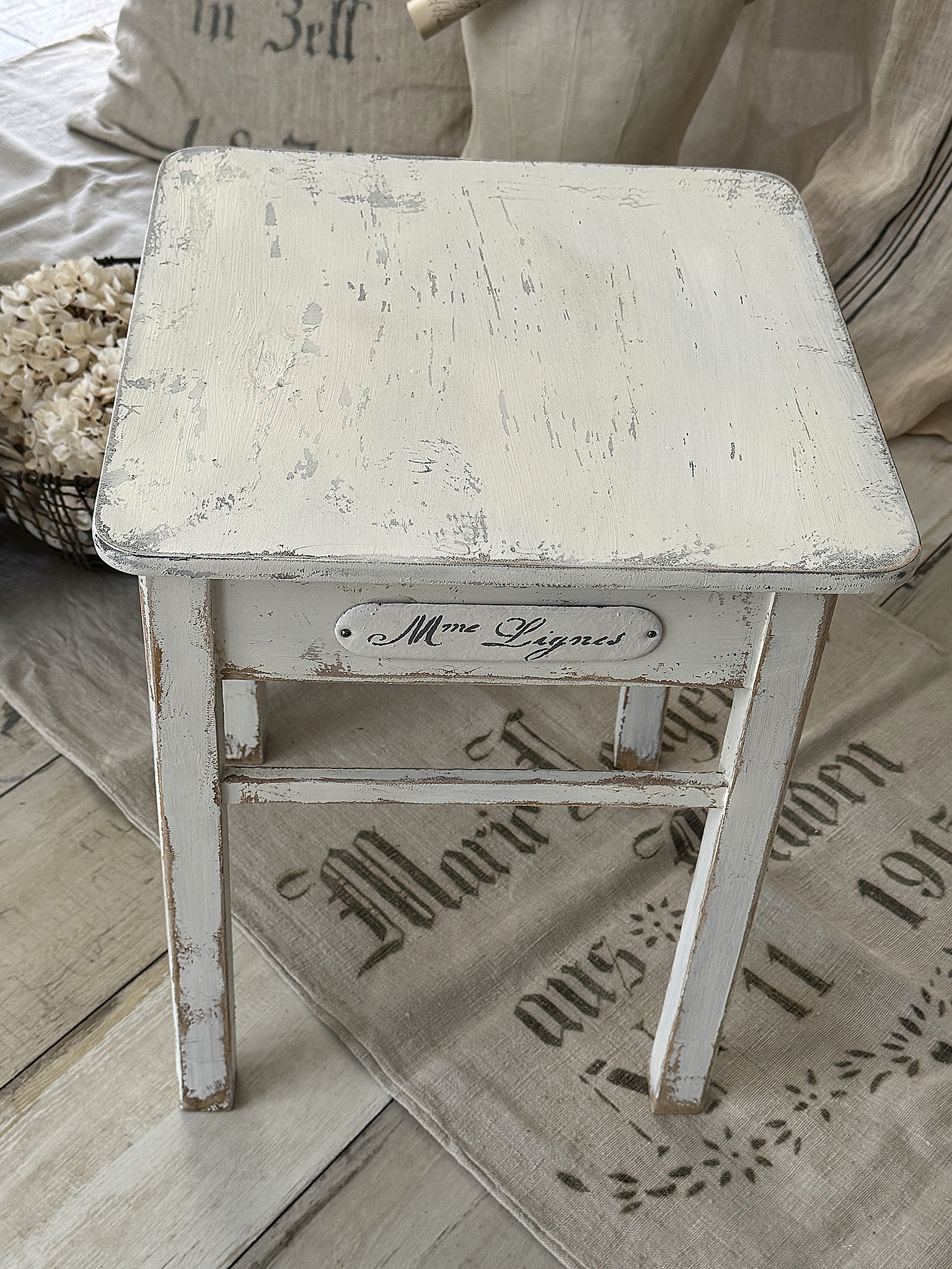 Alter Klapphocker mit Staufach Charmantes Vintage-Unikat***