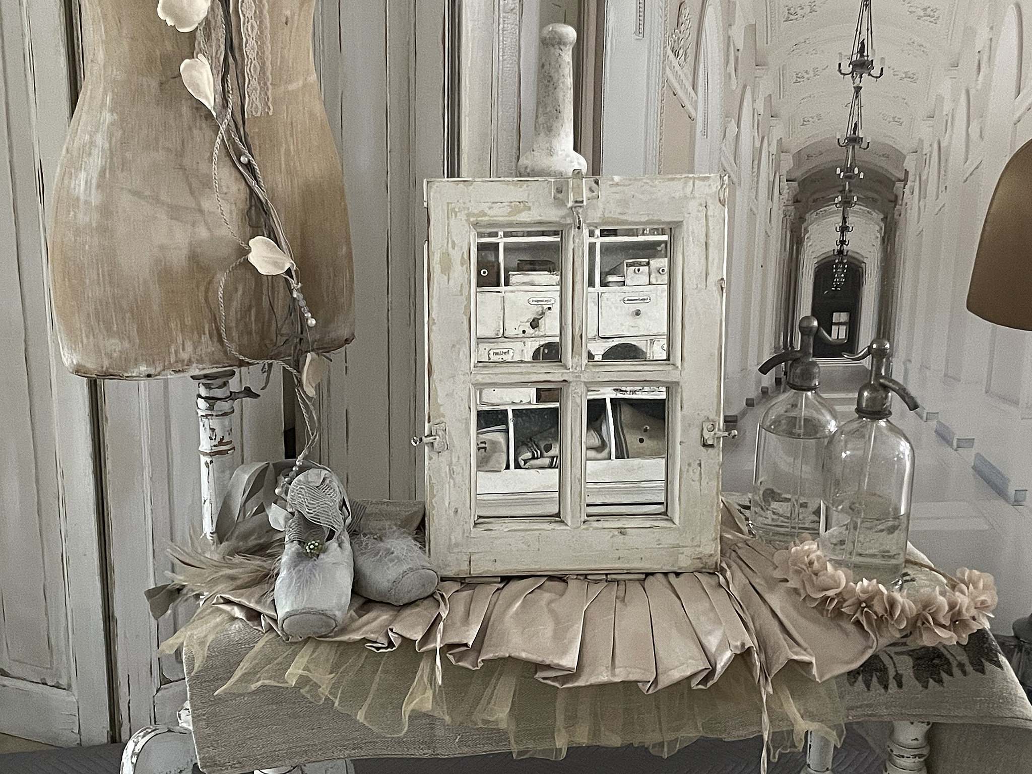 Kleines antikes Sprossen/Spiegelfenster*** Kleines antikes Sprossen/Spiegelfenster***