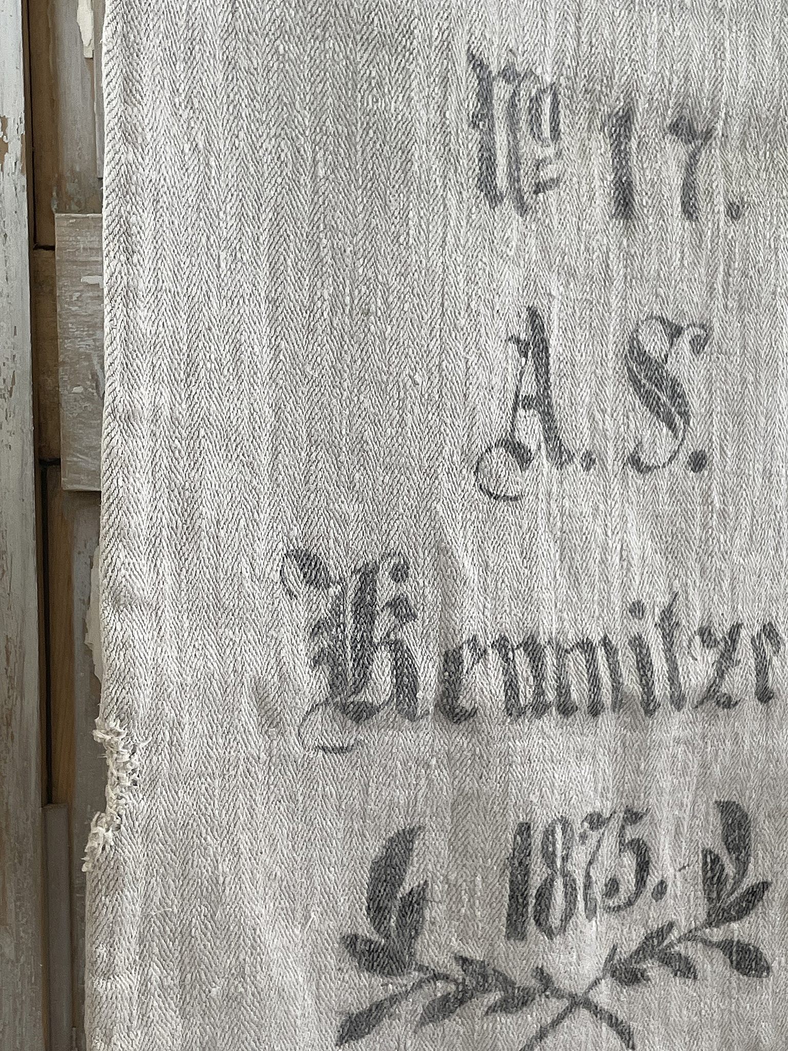 Antiker heller Leinensack/ Mehlsack 1875*** Antiker heller Leinensack/ Mehlsack 1875***