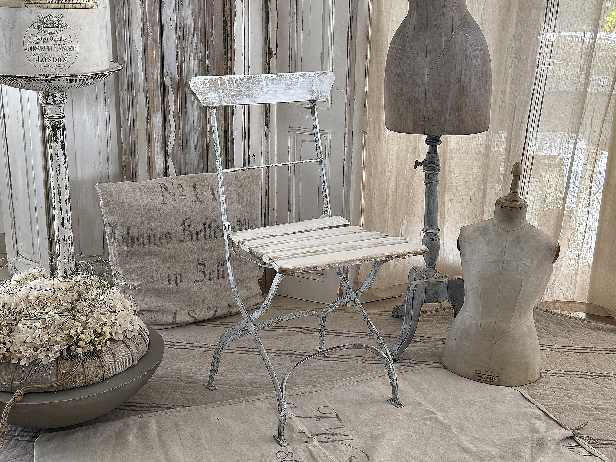 Französischer Vintage-Gartenstuhl – Original, klappbar & mit zauberhafter Patina***