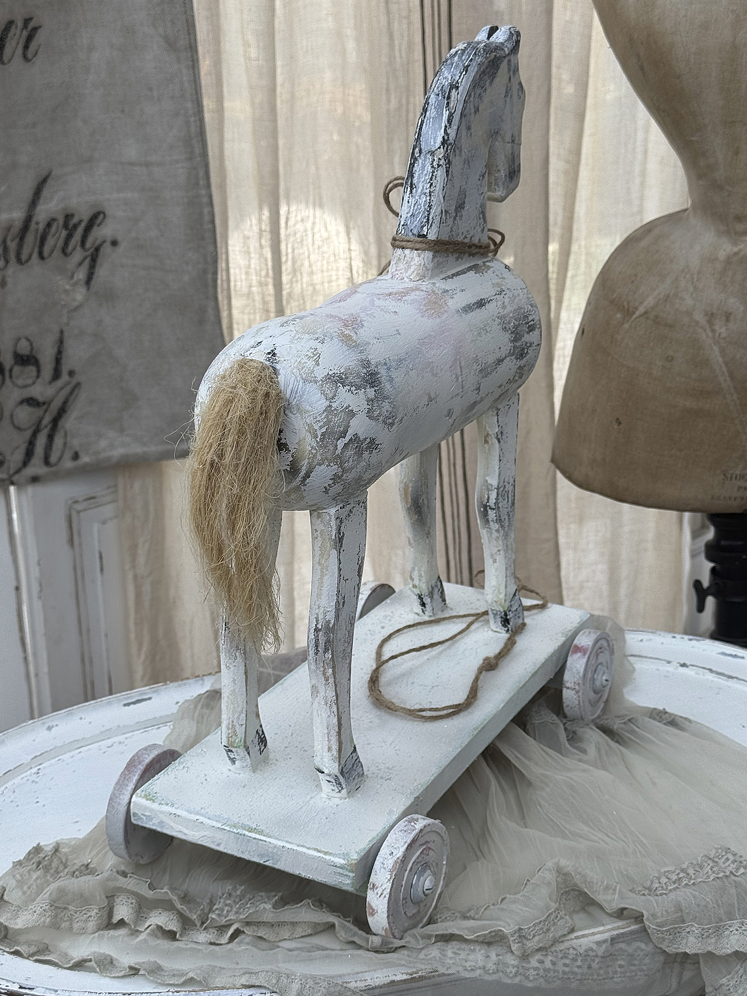 Süßes altes Ziehpferdchen Shabby-pur*** Süßes altes Ziehpferdchen Shabby-pur***