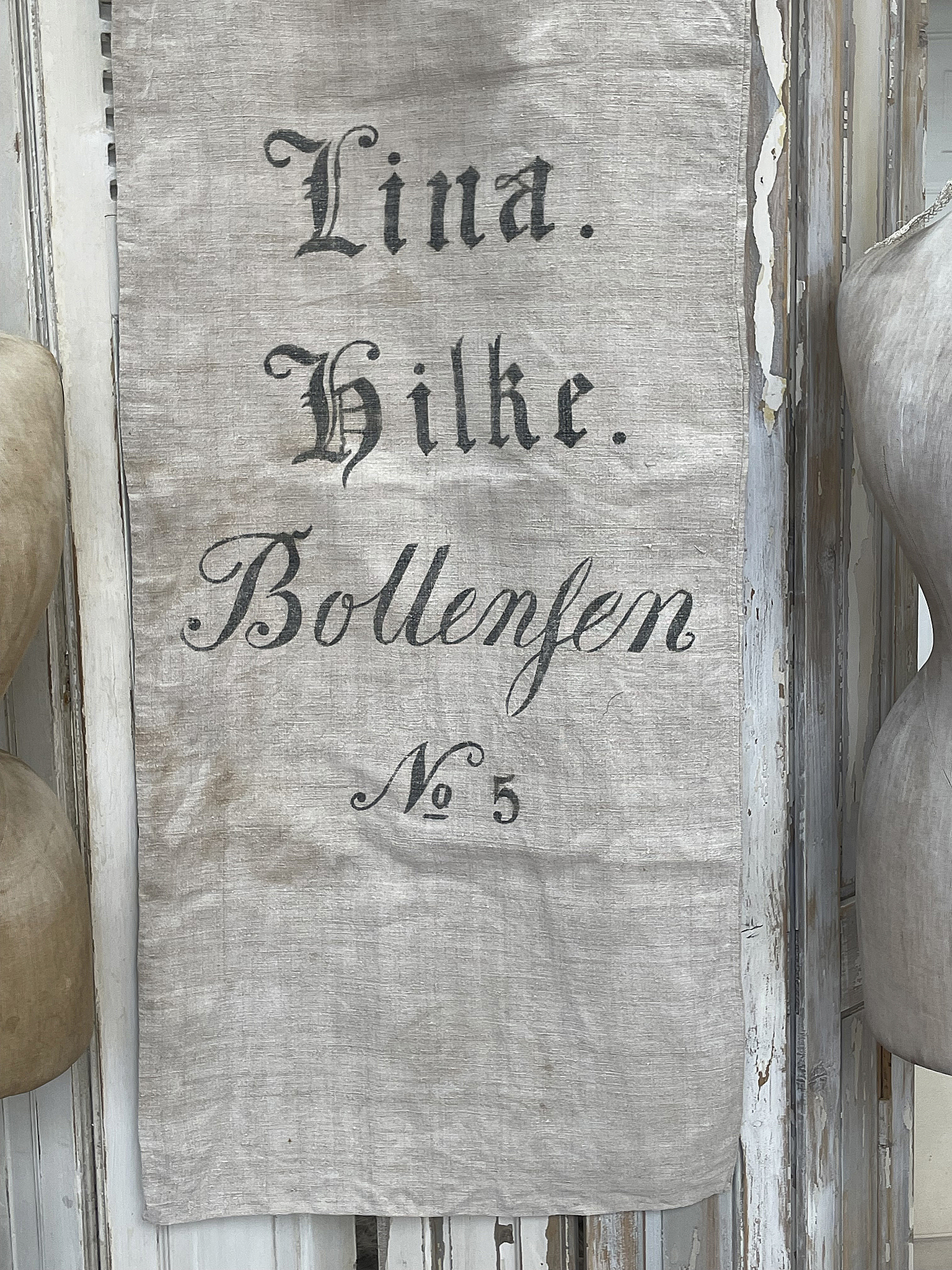 Alter seltener Leinensack/ Mehlsack Schreibschrift***