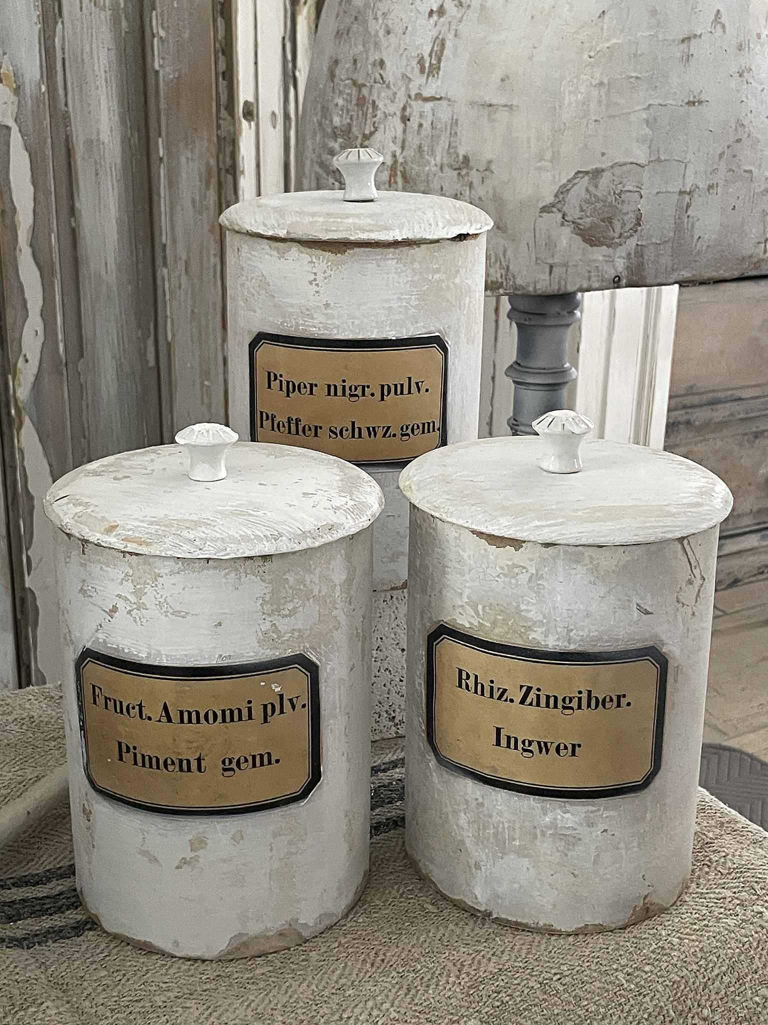 Alte Apothekerdosen Shabby***