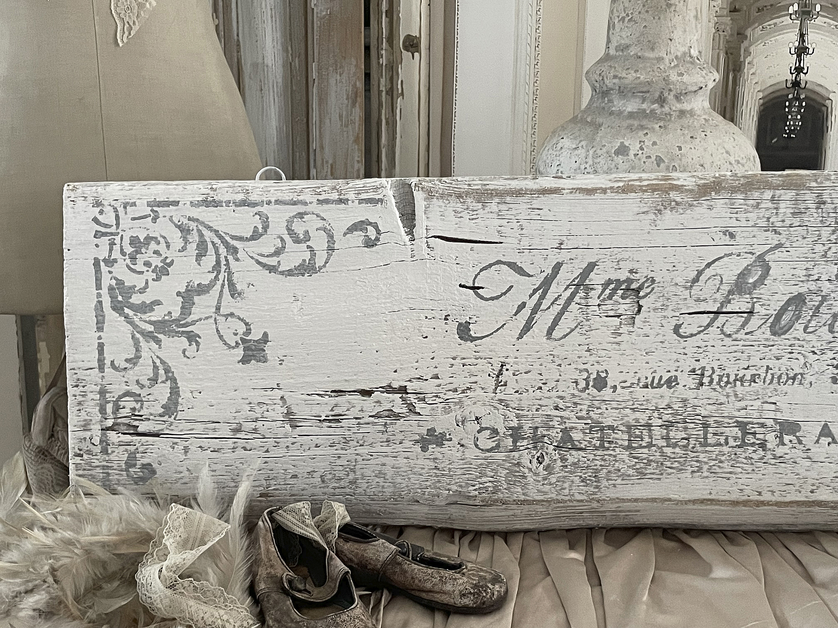 Großes Holzbild Shabby-chic Querformat*** Großes Holzbild Shabby-chic Querformat***