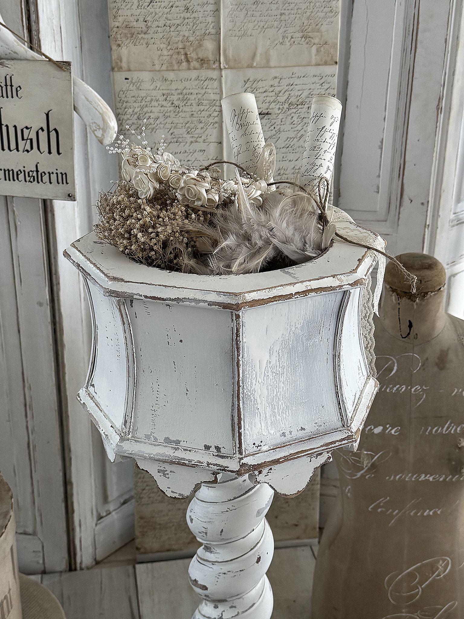 Reserviert!  Vintageschätzchen antiker Wollkorb***