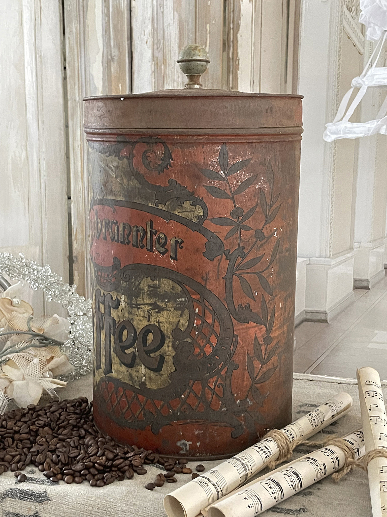 Große antike Kaffee Vintage Dose*** Große antike Kaffee Vintage Dose***