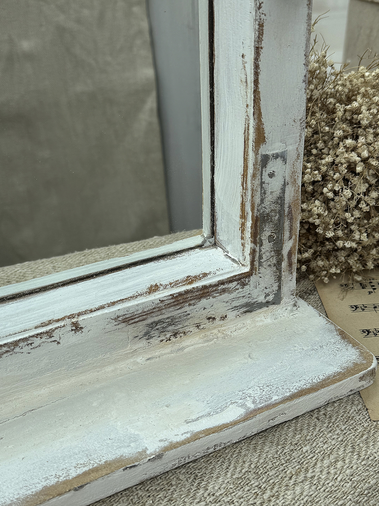 Altes Spiegelfenster mit Fensterbank*** Altes Spiegelfenster mit Fensterbank***