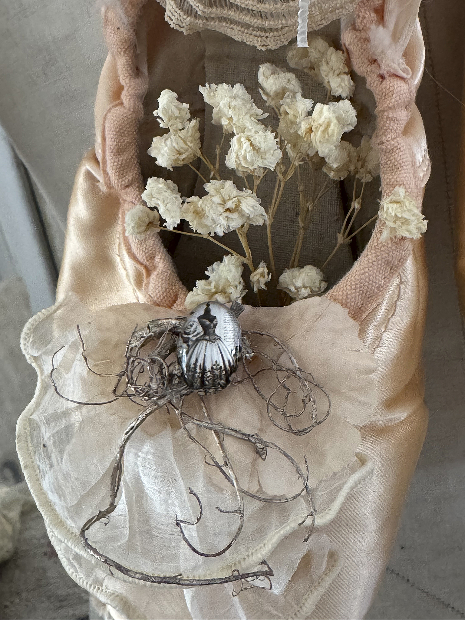 Romantisches Vintage-Gehänge aus alten Ballettschuhen 1***