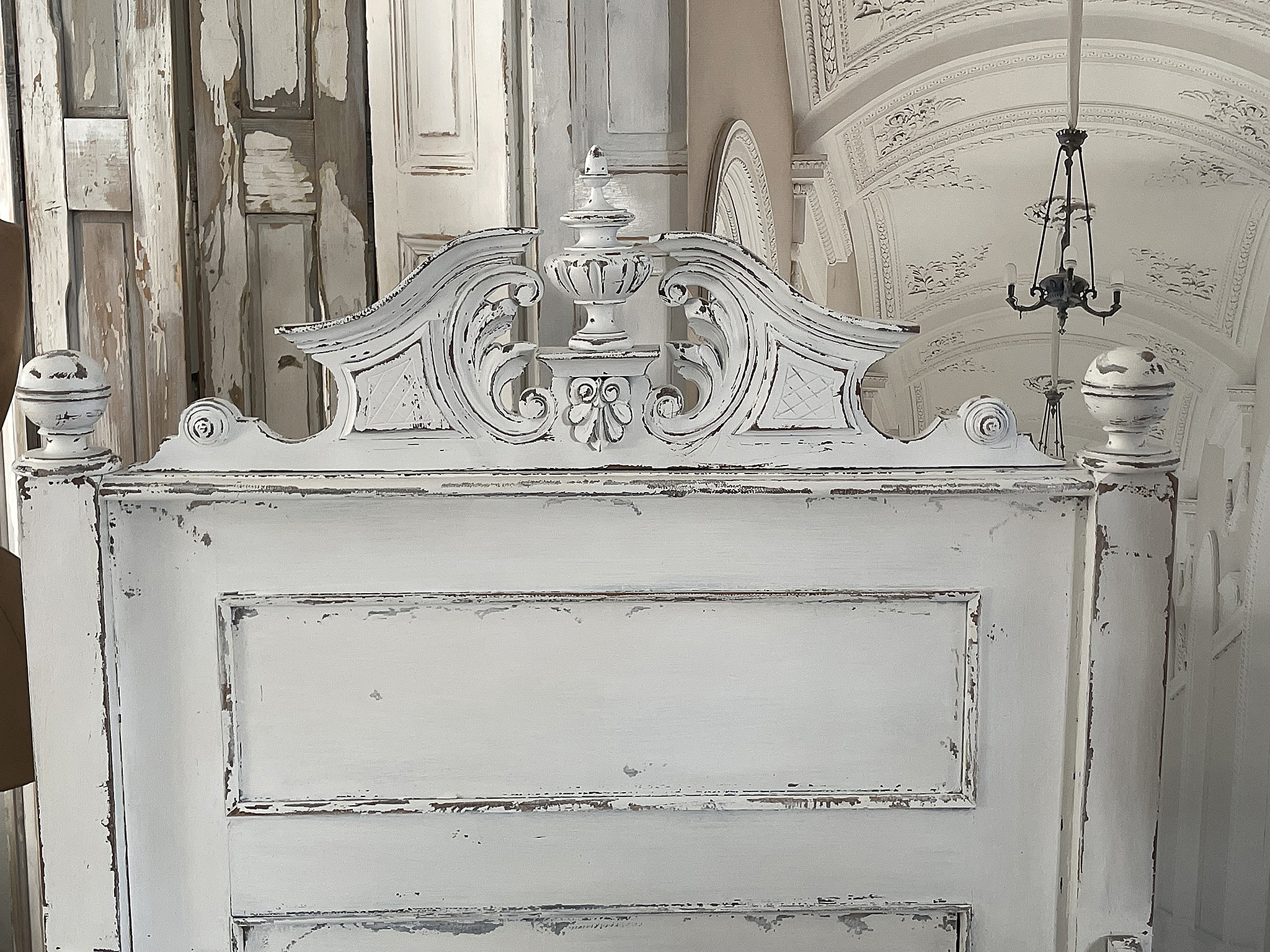 Antike Gründerzeit- Truhenbank shabbychic***