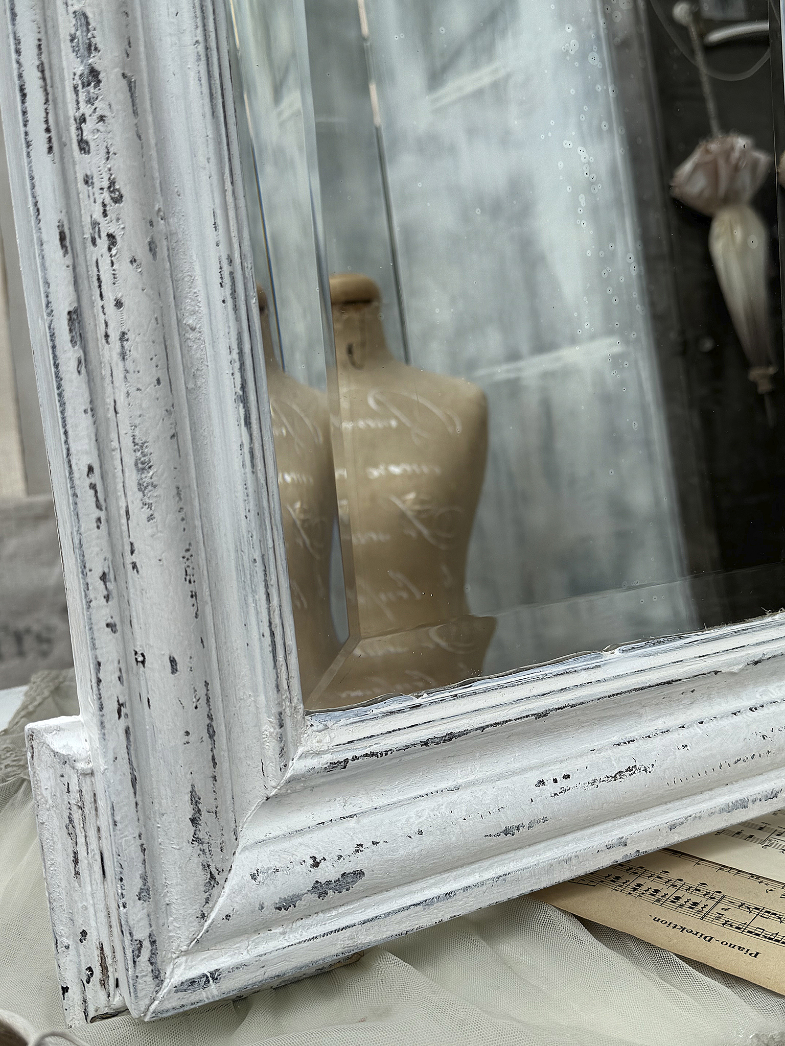 Antiker kleinerer Gründerzeitspiegel im Shabbykleid*** Antiker kleinerer Gründerzeitspiegel im Shabbykleid***