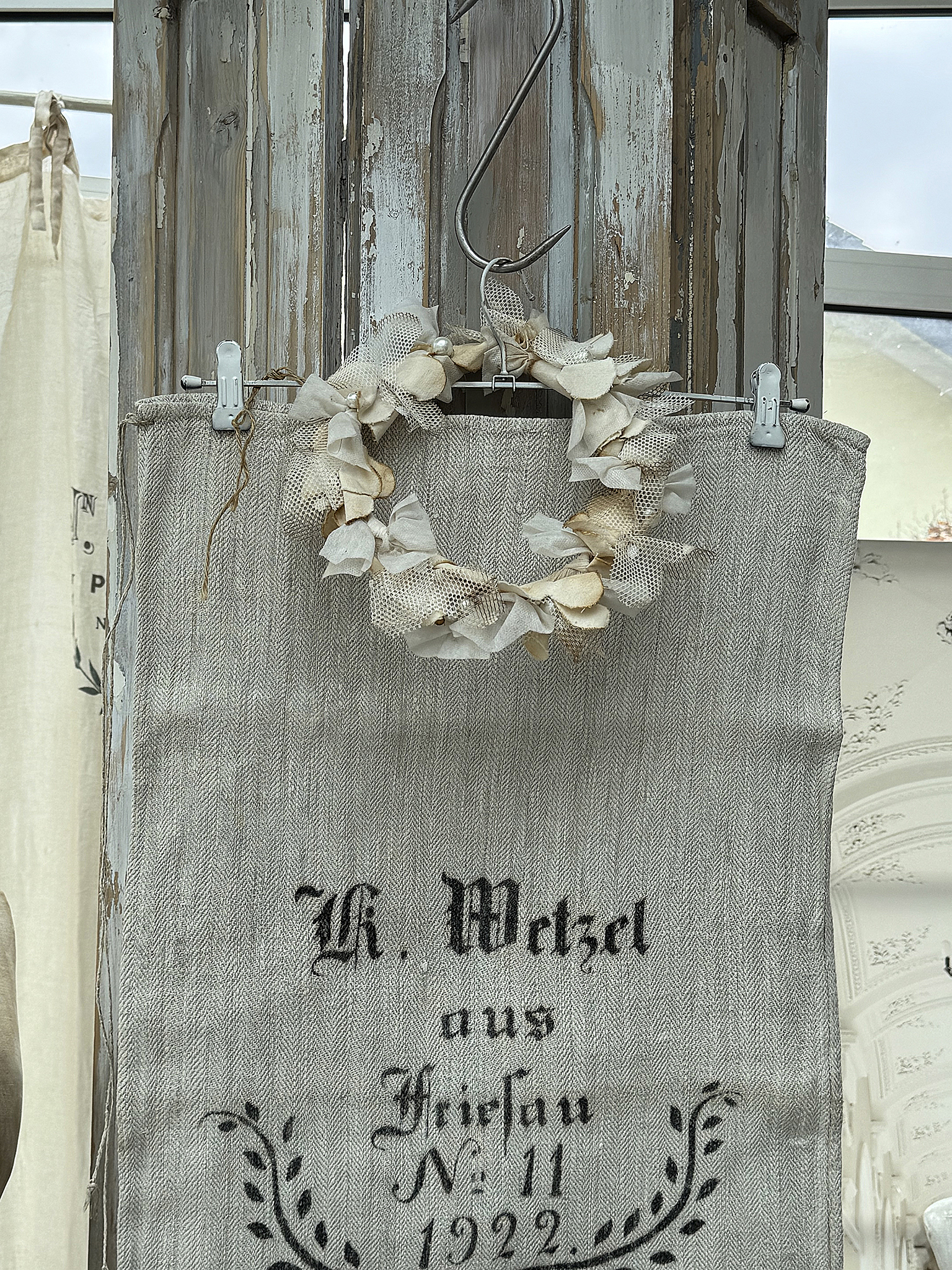 Antiker heller Leinensack/ Mehlsack 1922 No.11***