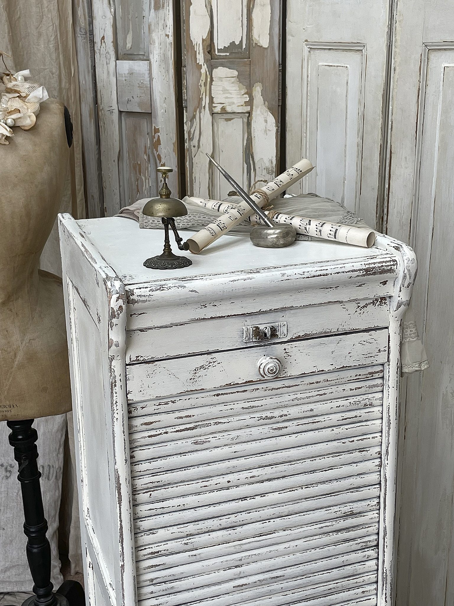 Antiker Shabby Rollschrank Jugendstil*** Antiker Shabby Rollschrank Jugendstil***