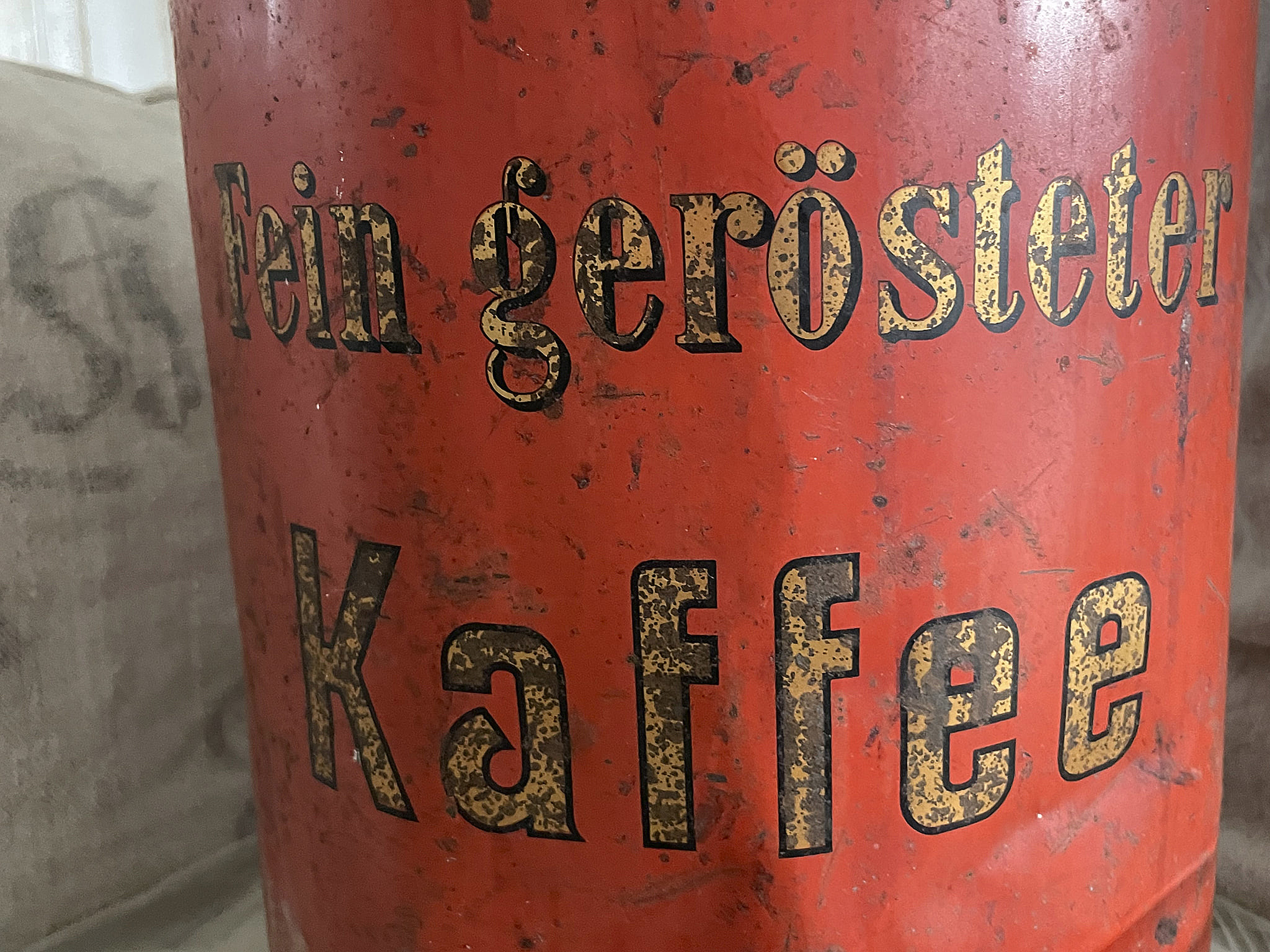 Große Kaffee Vintage Dose