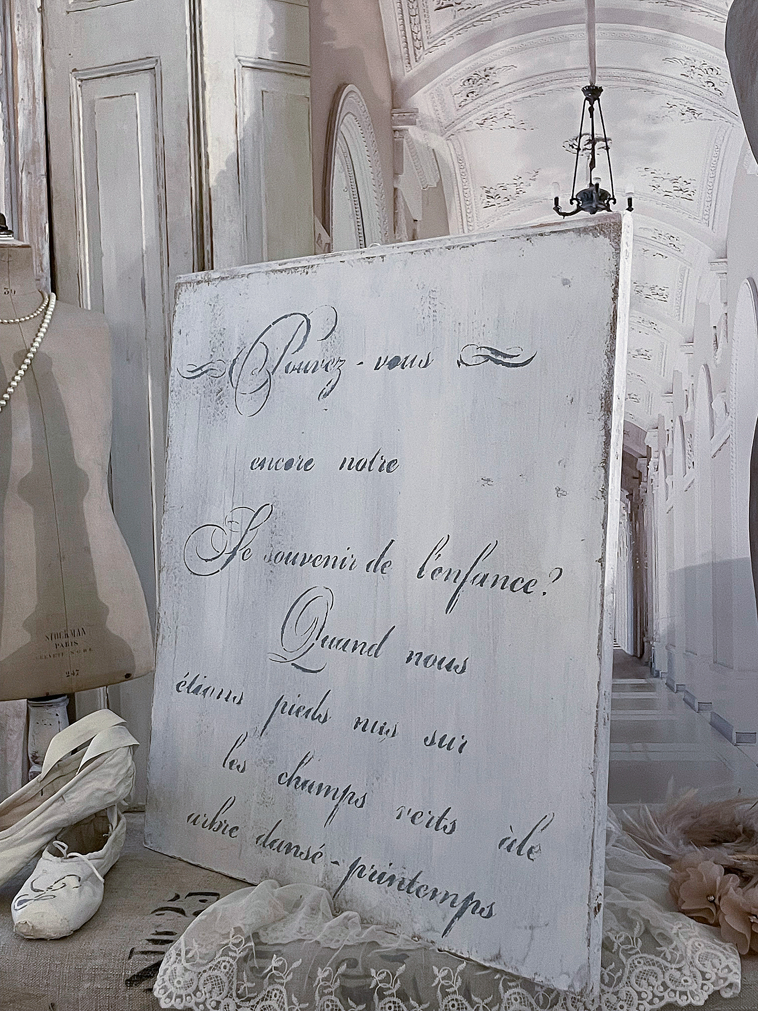 Großes Französisches Shabby-Bild***