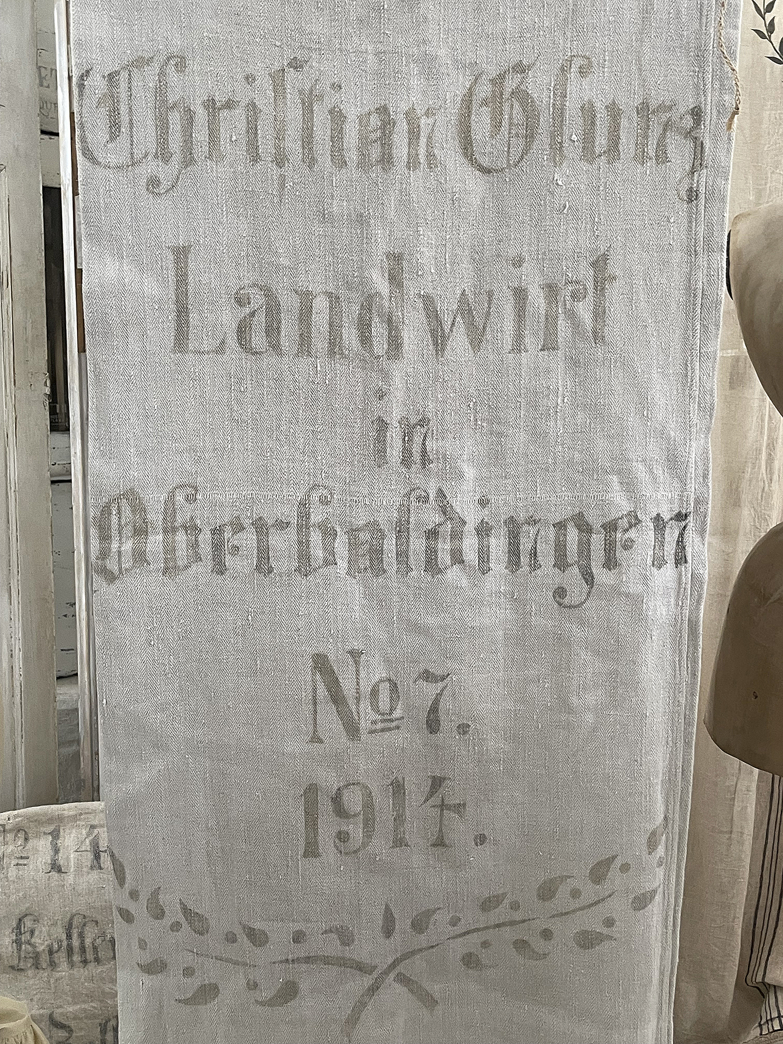 Antiker heller Leinensack/ Mehlsack 1914**