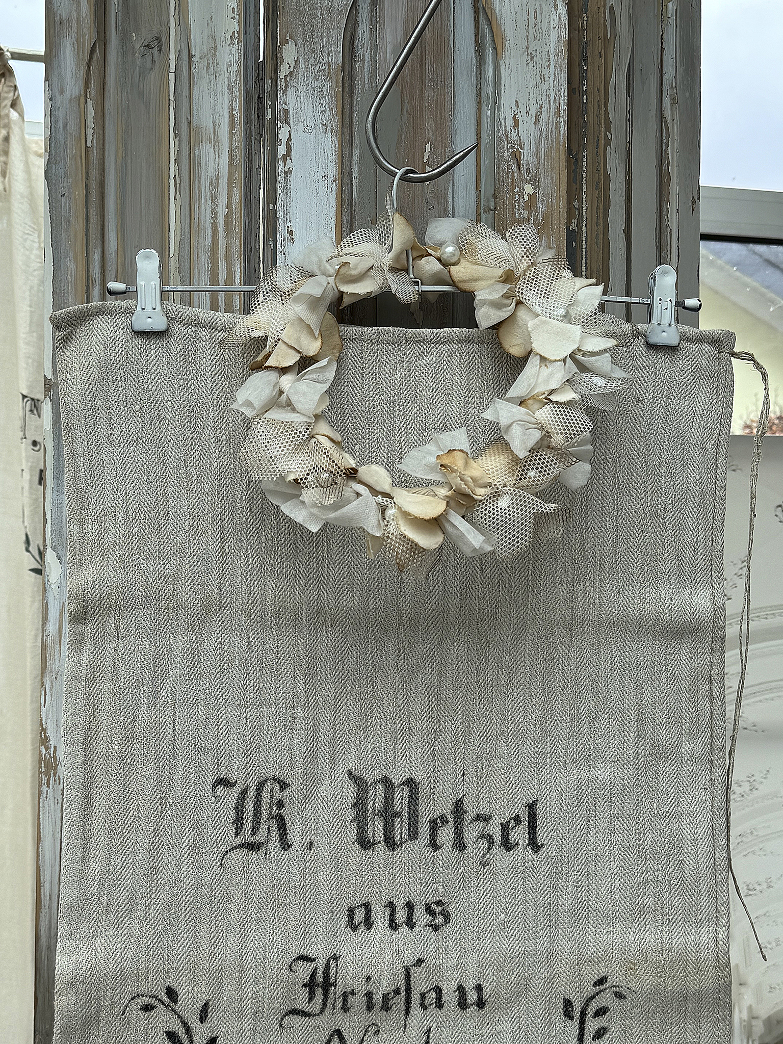Antiker heller Leinensack/ Mehlsack 1922 No.1***