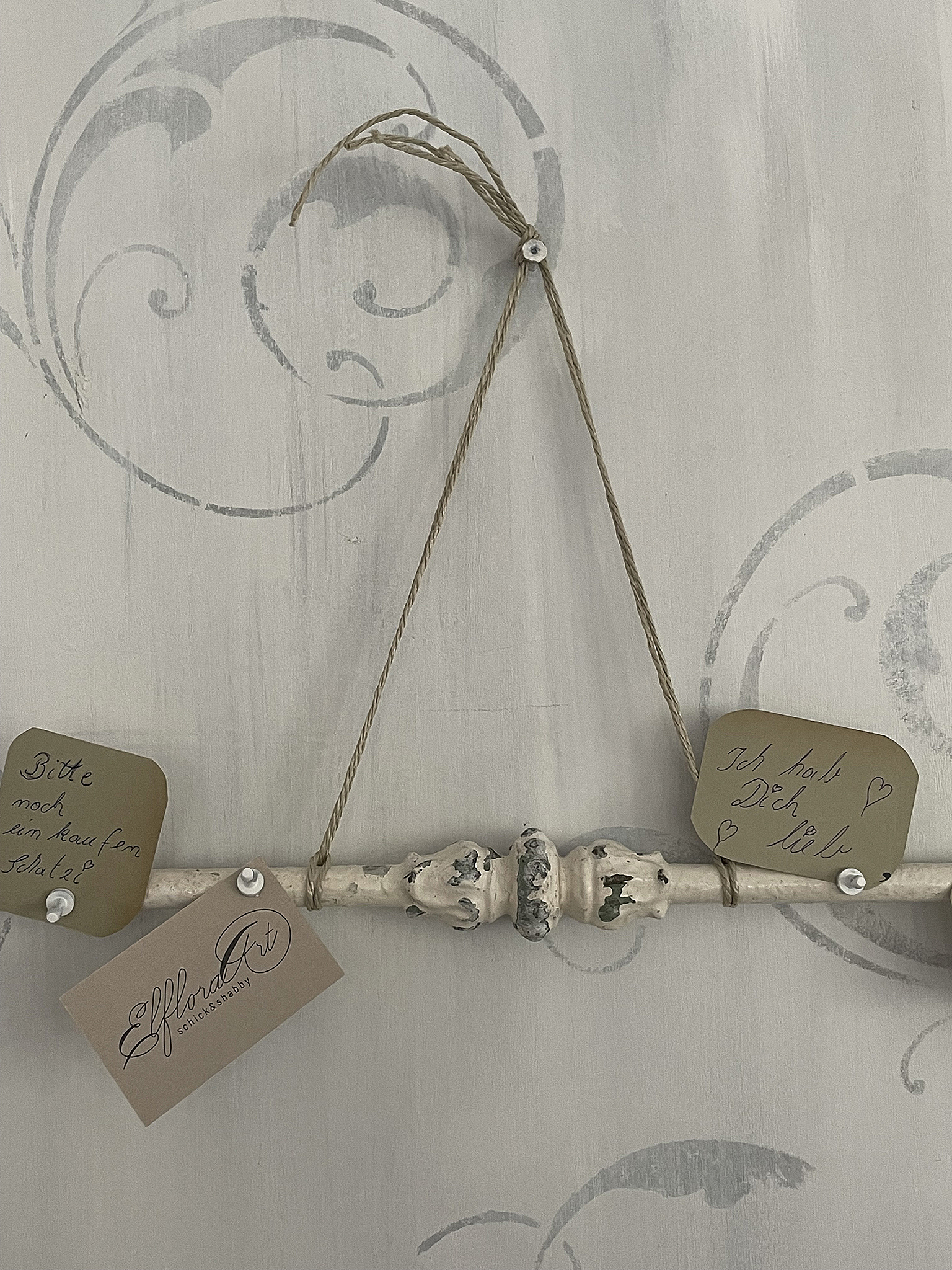 Metall-Antiker Geländerstab/ Memoboard*** Metall-Antiker Geländerstab/ Memoboard***