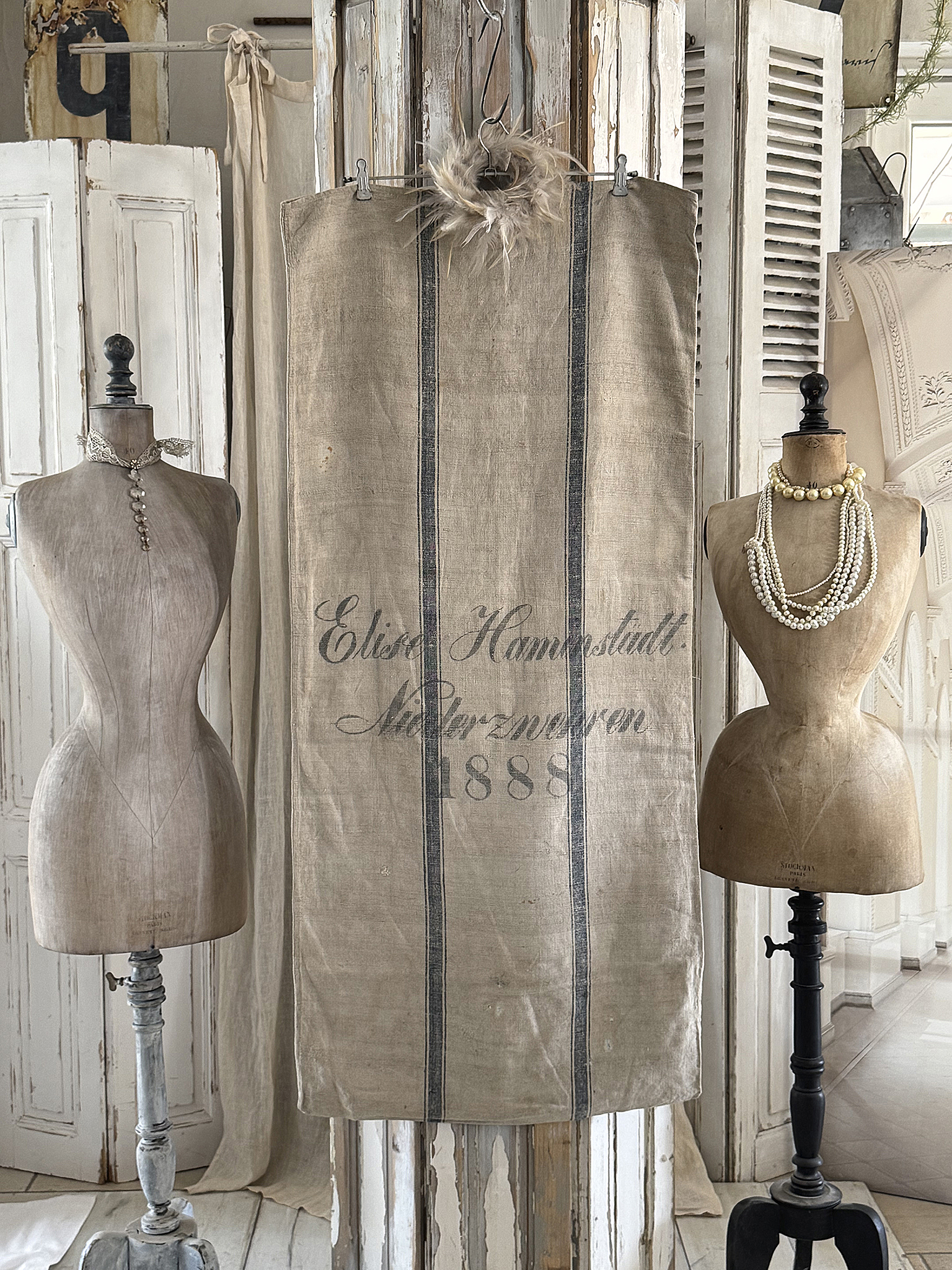 Antiker Leinsack / Mehlsack 1888***