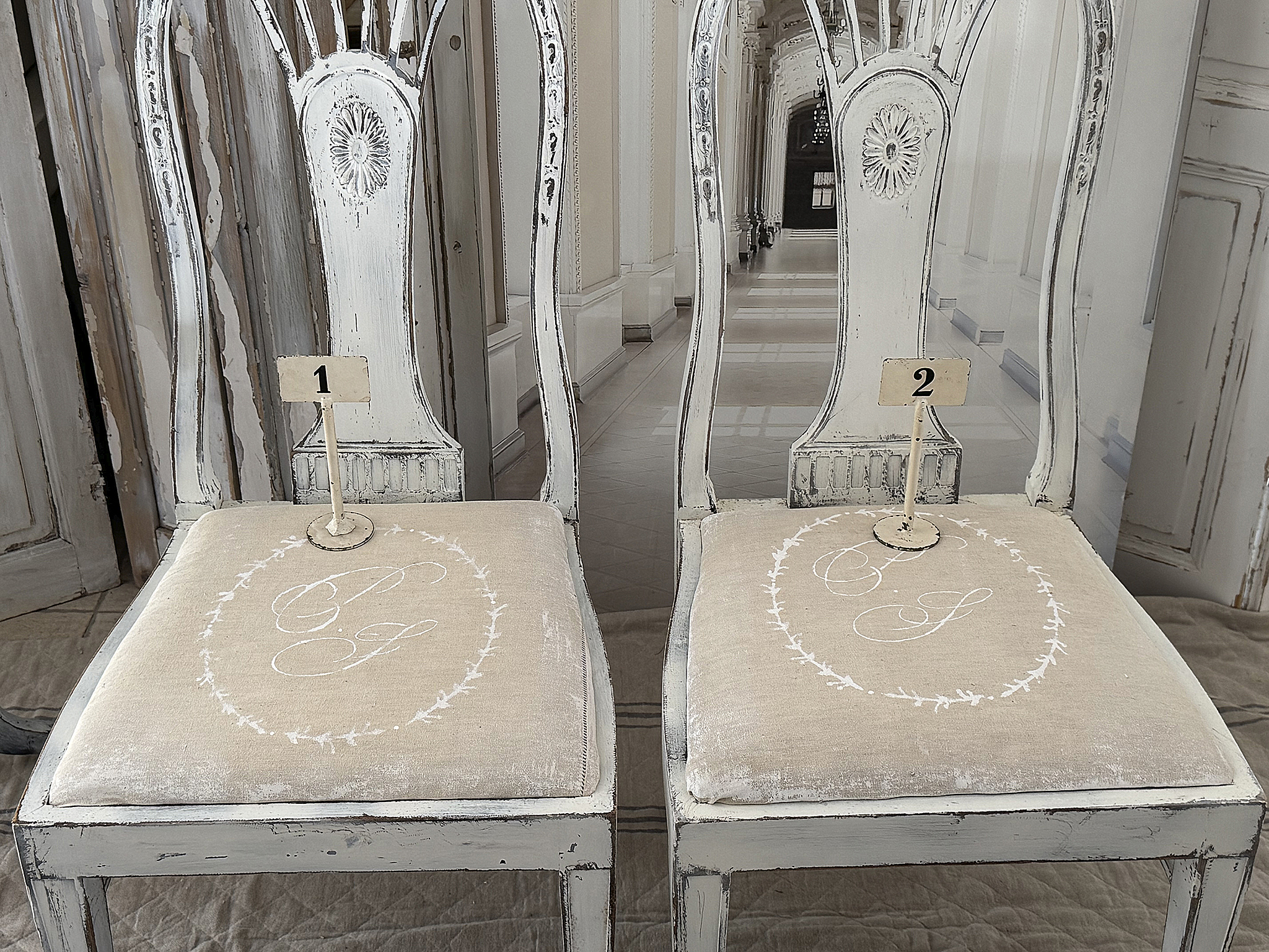 Edler antiker Shabby-Stuhl***