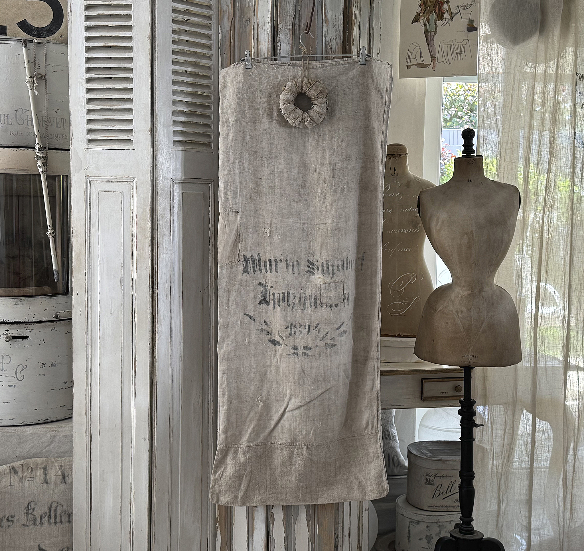 Antiker Leinensack/ Mehlsack 1894***
