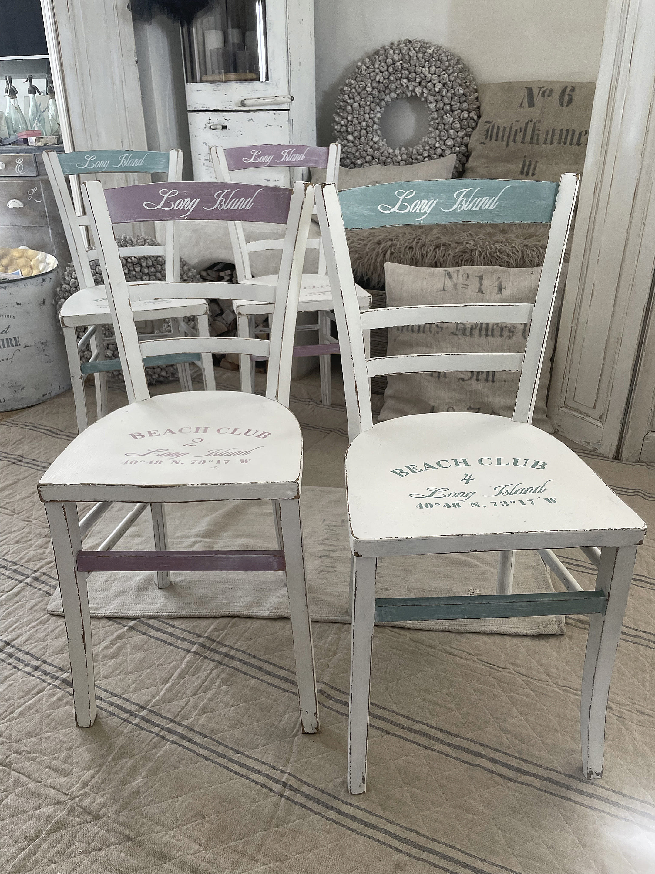 Reizende Shabby Bauhausstühle Reizende Shabby Bauhausstühle