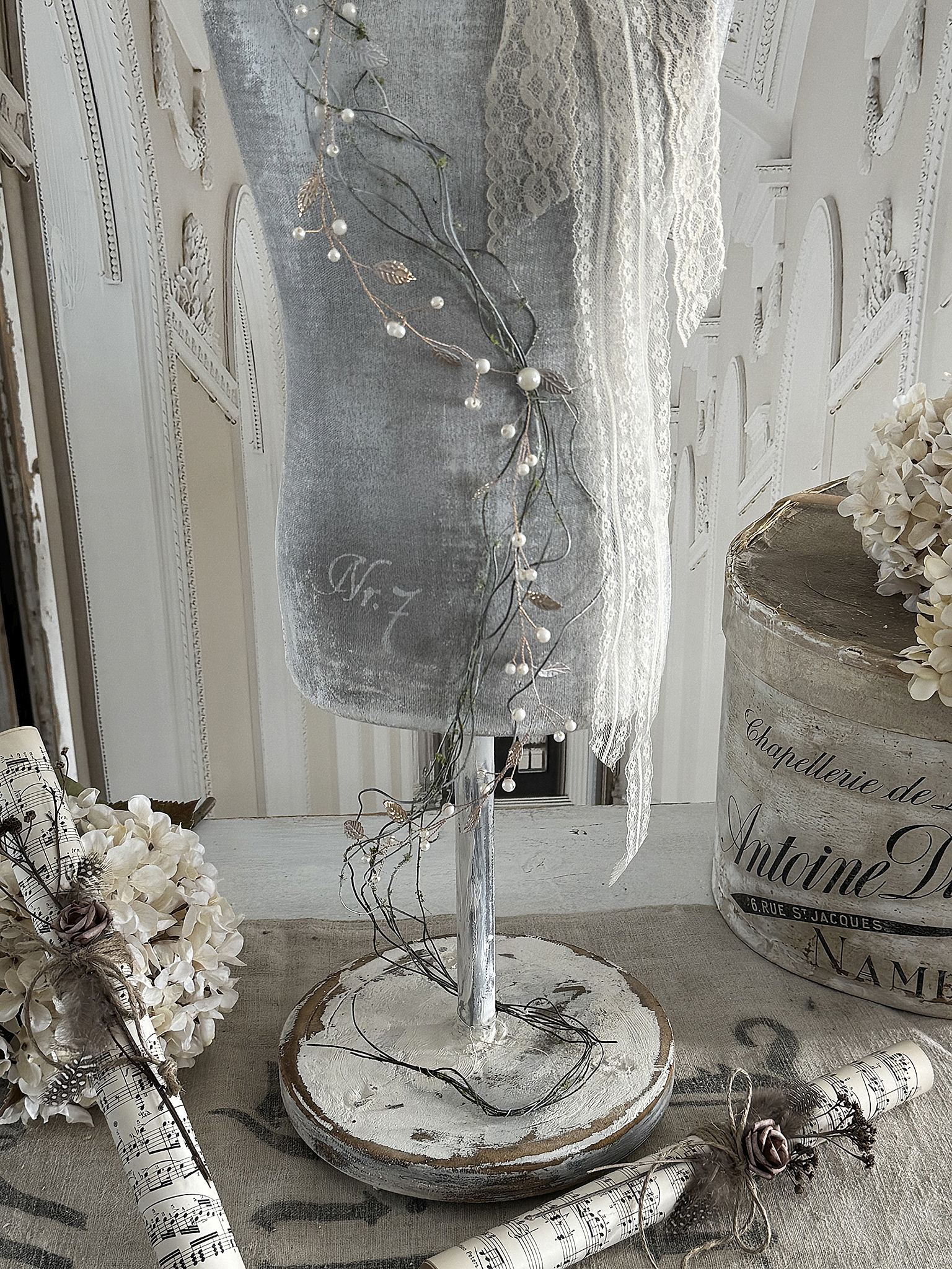 Alte Kinderschneiderpuppe „Romantik“ – bezauberndes Vintage-Stück***