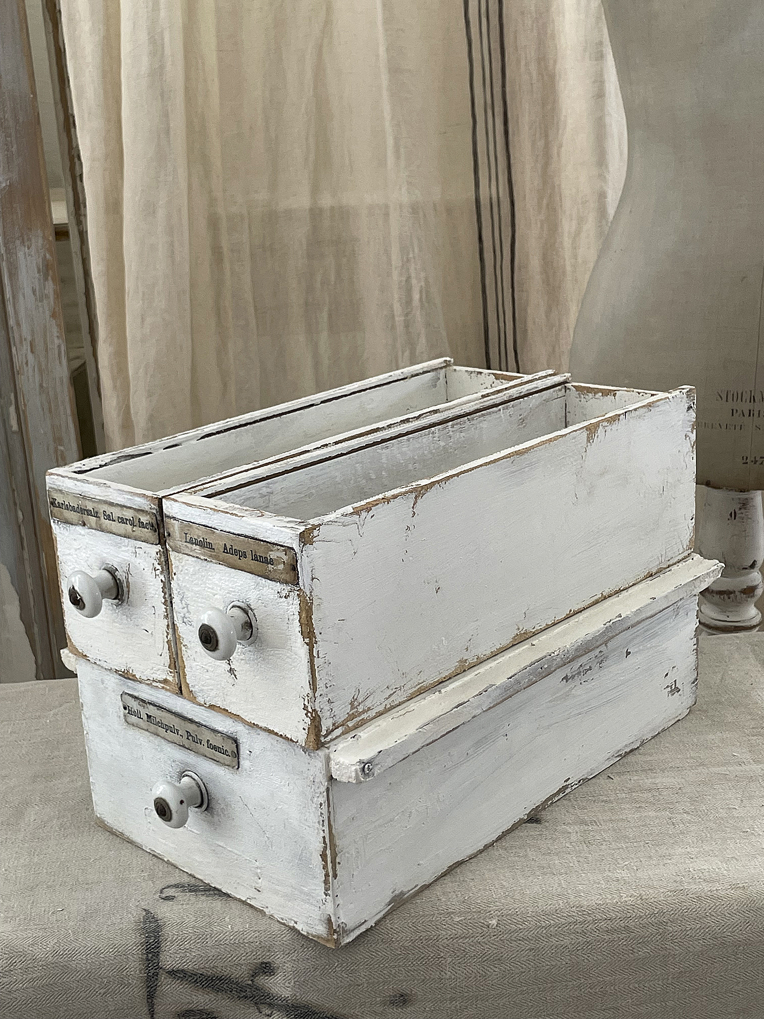 Trio Apothekerschubladen Brocante*** Trio Apothekerschubladen Brocante***
