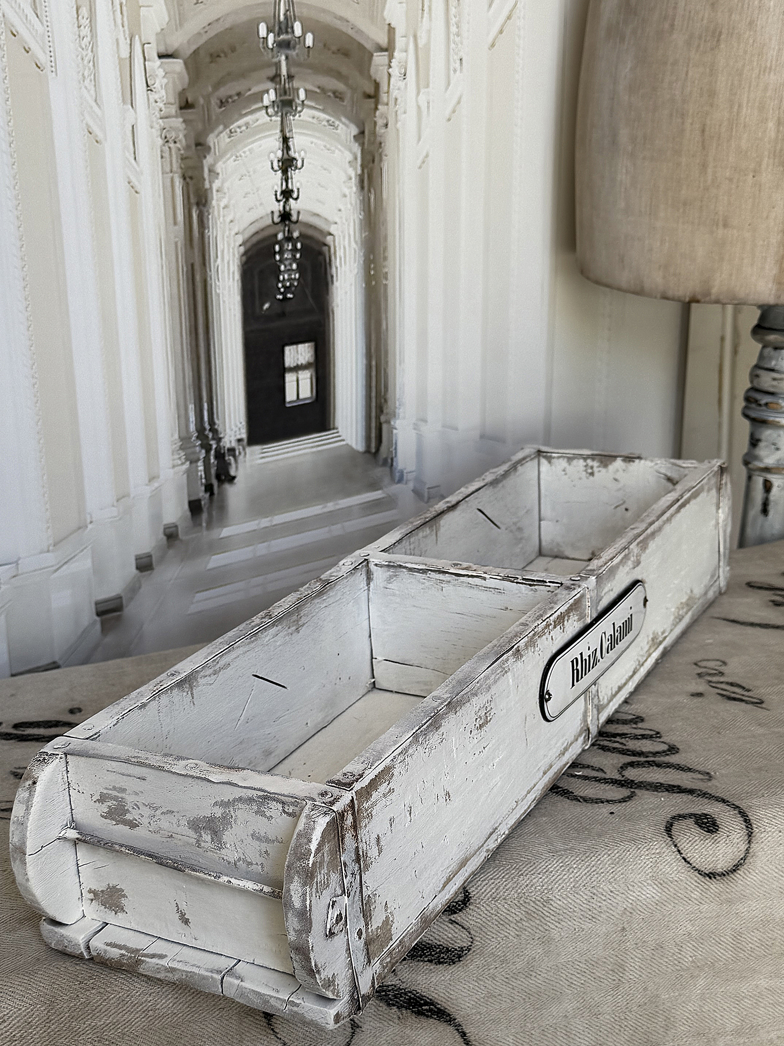 Antike langschmale Apothekerschublade mit Geschichte***