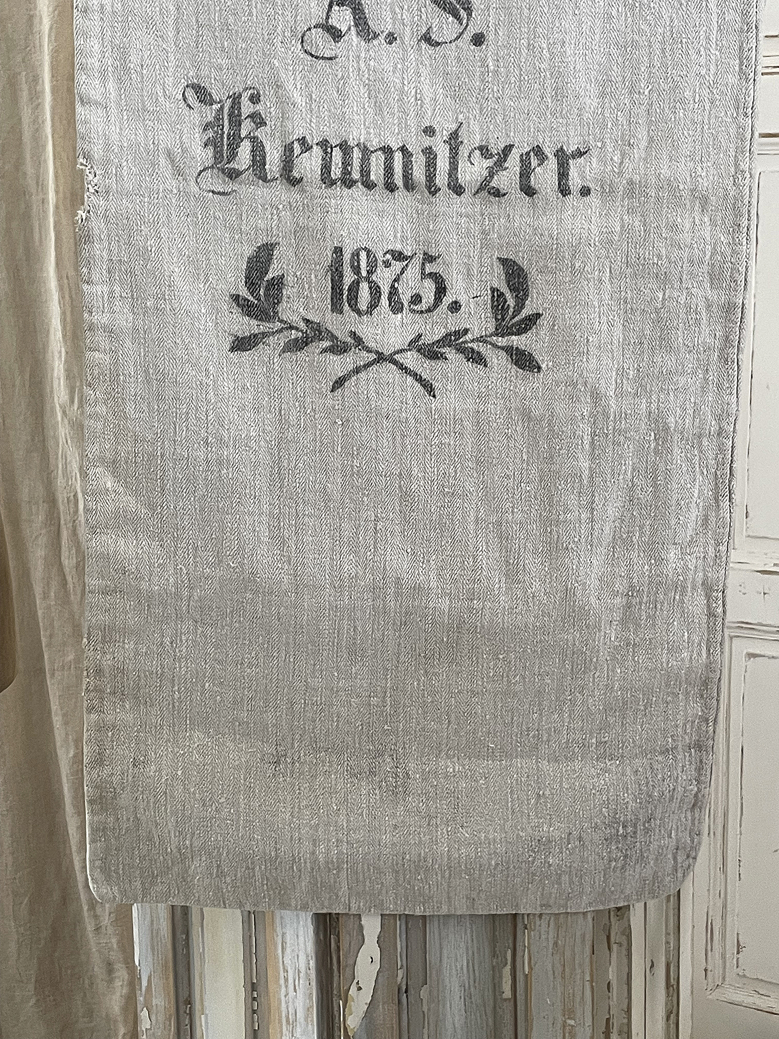 Antiker heller Leinensack/ Mehlsack 1875*** Antiker heller Leinensack/ Mehlsack 1875***