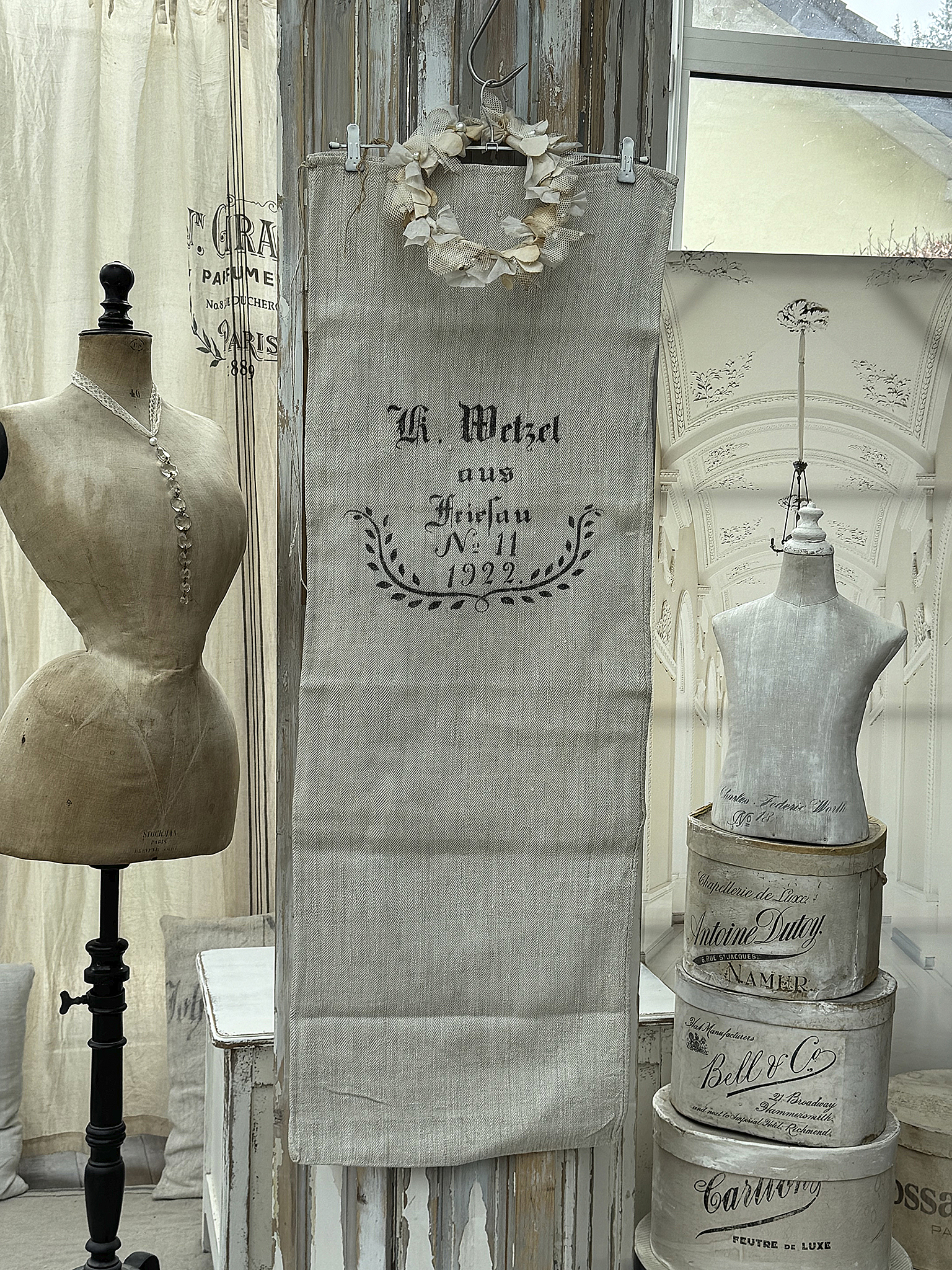 Antiker heller Leinensack/ Mehlsack 1922 No.11***