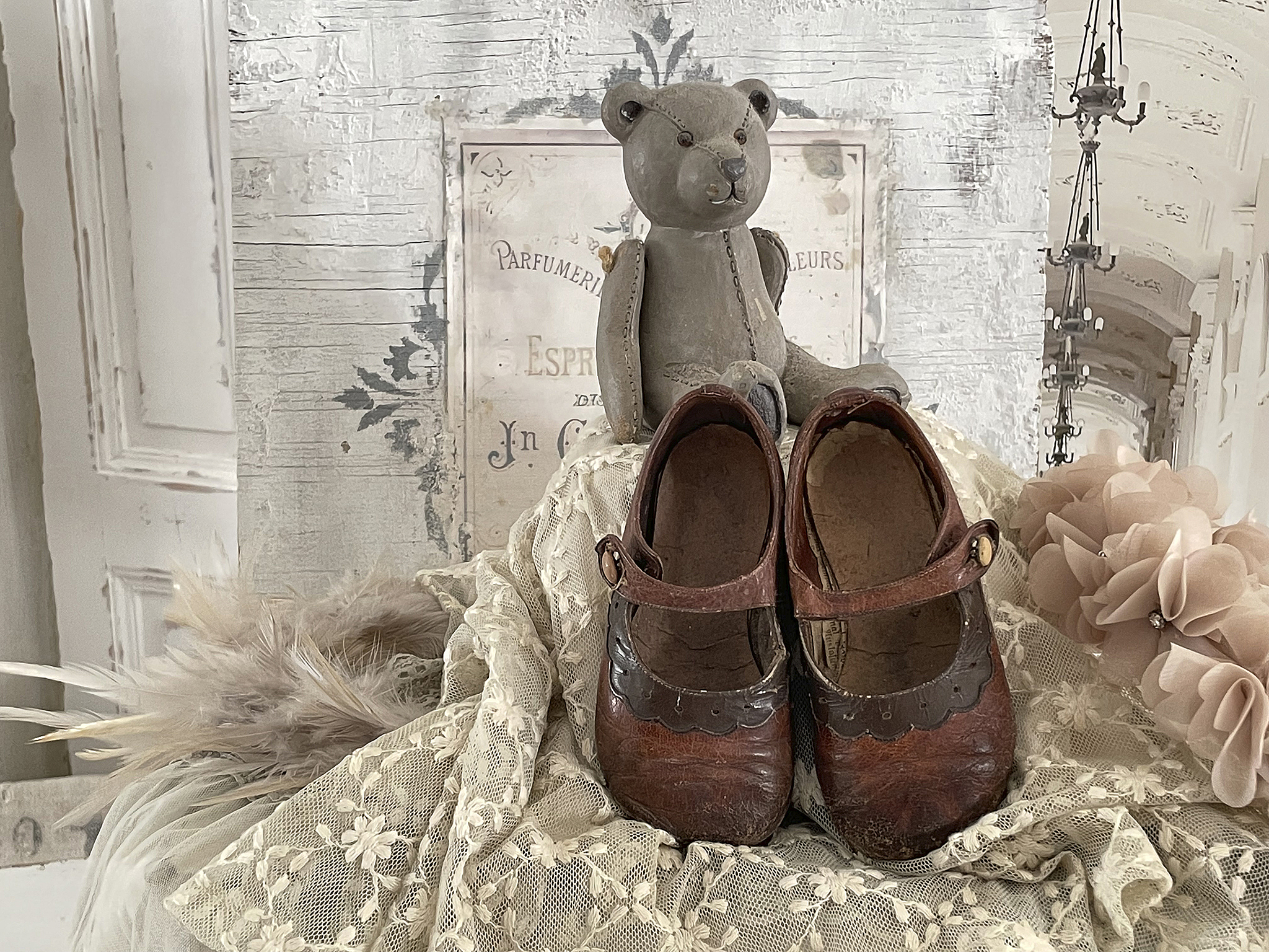Reizende Kinderschuhe Vintage-braun***