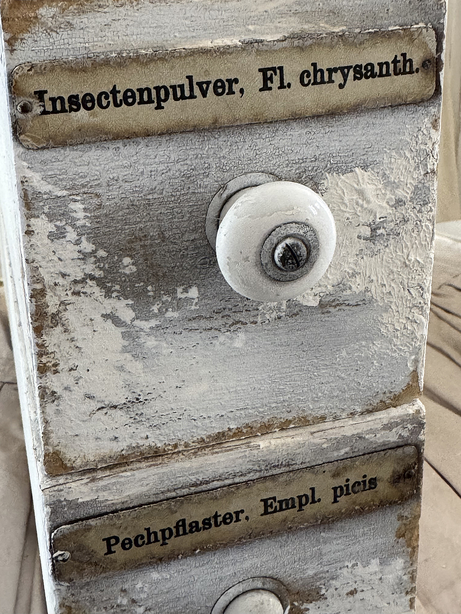 Duo alte Apothekerschubladen***