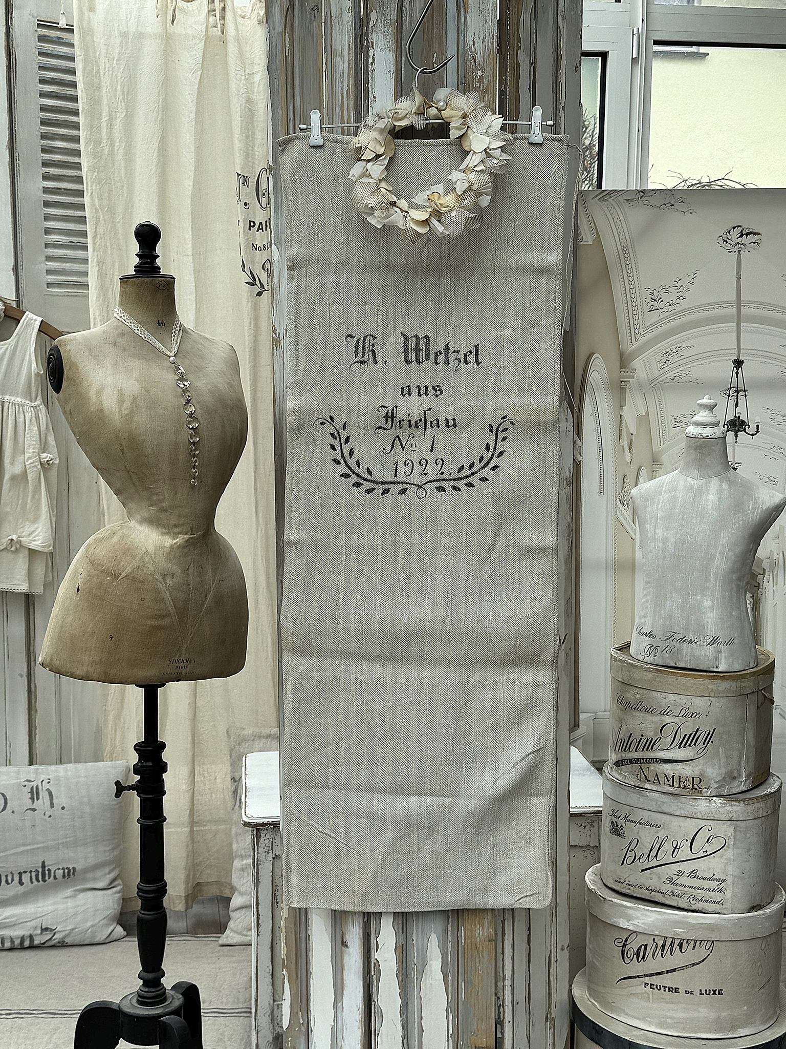 Antiker heller Leinensack/ Mehlsack 1922 No.1***