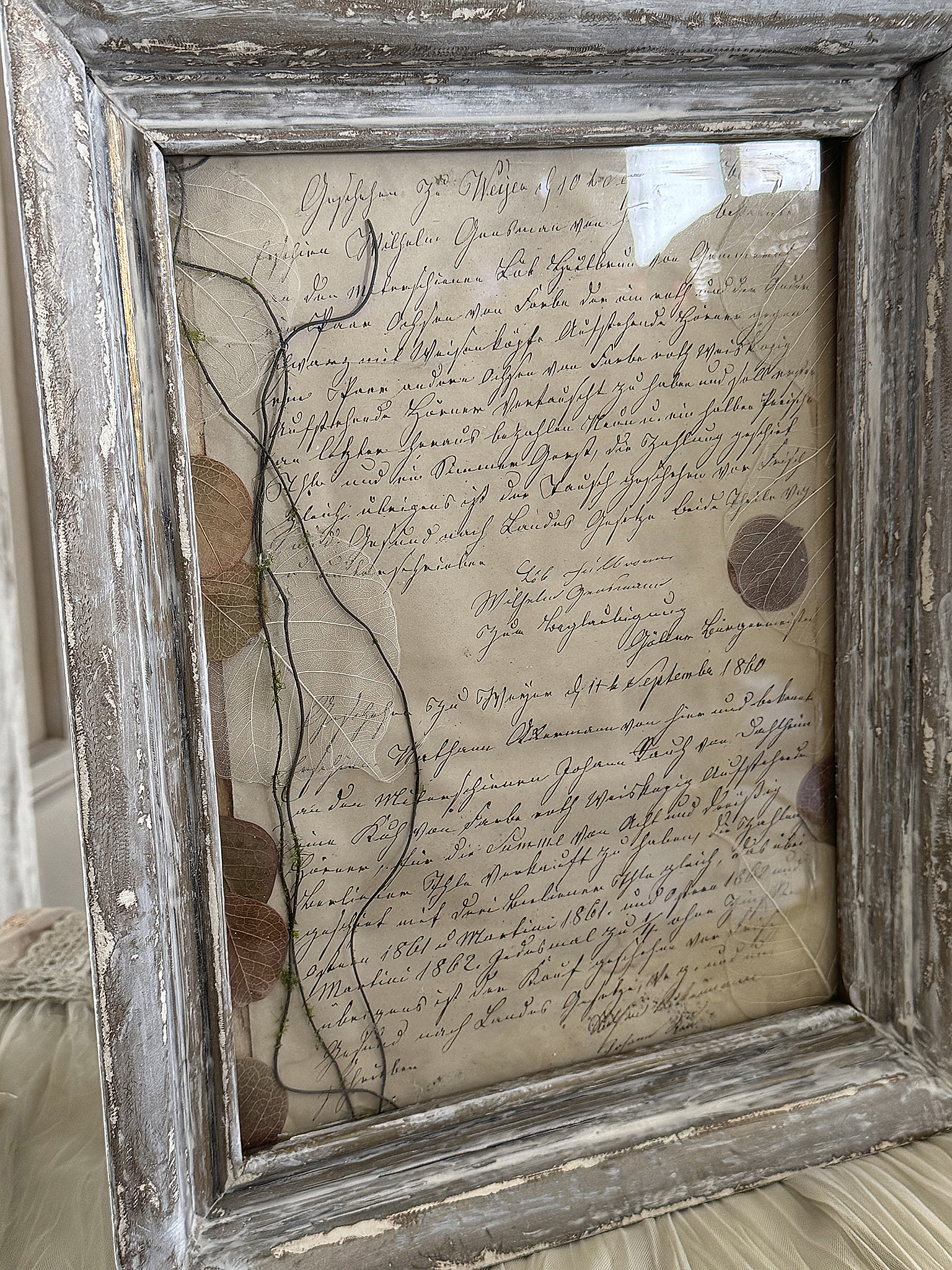 Charakterstarkes, Vintage-Bild – ein Hauch Geschichte in vollendeter Shabby-Ästhetik***