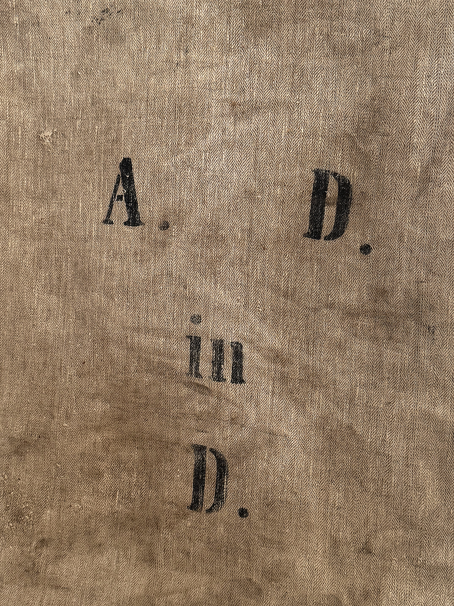 Alter Leinensack / Getreidesack von 1910 mit Originaldruck***