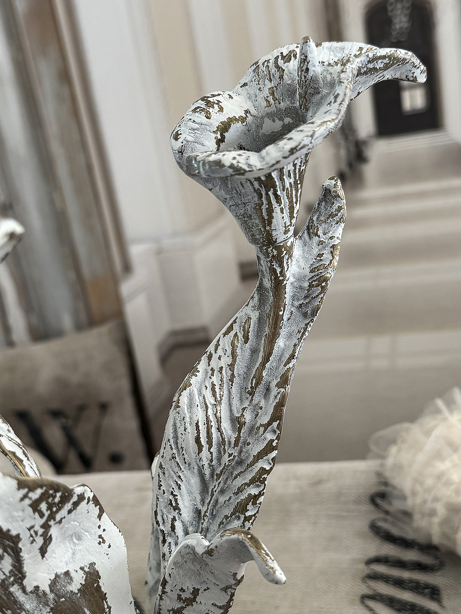 Dreiflammiger Vintage Kerzenleuchter im Jugendstil***