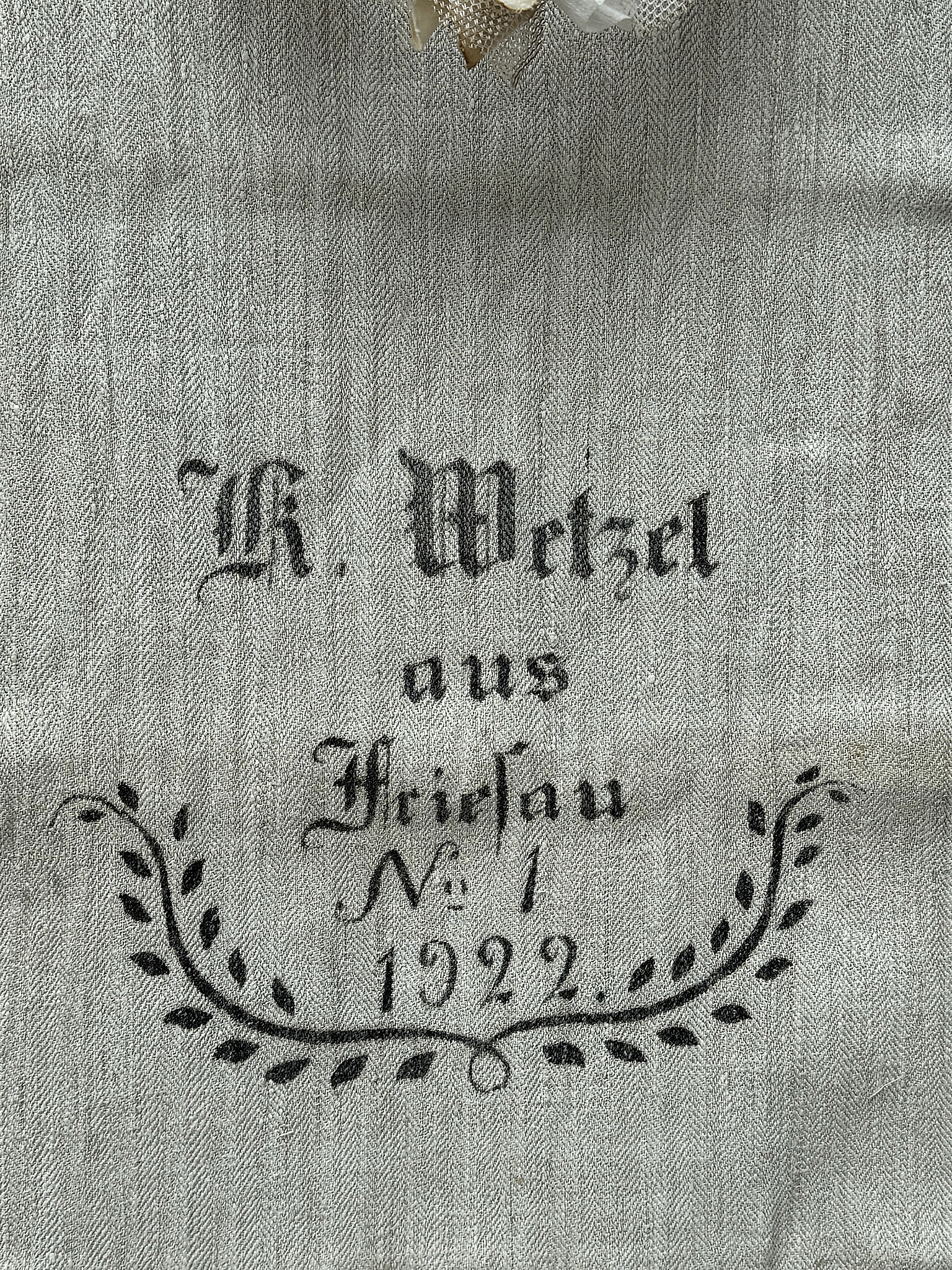 Antiker heller Leinensack/ Mehlsack 1922 No.1***