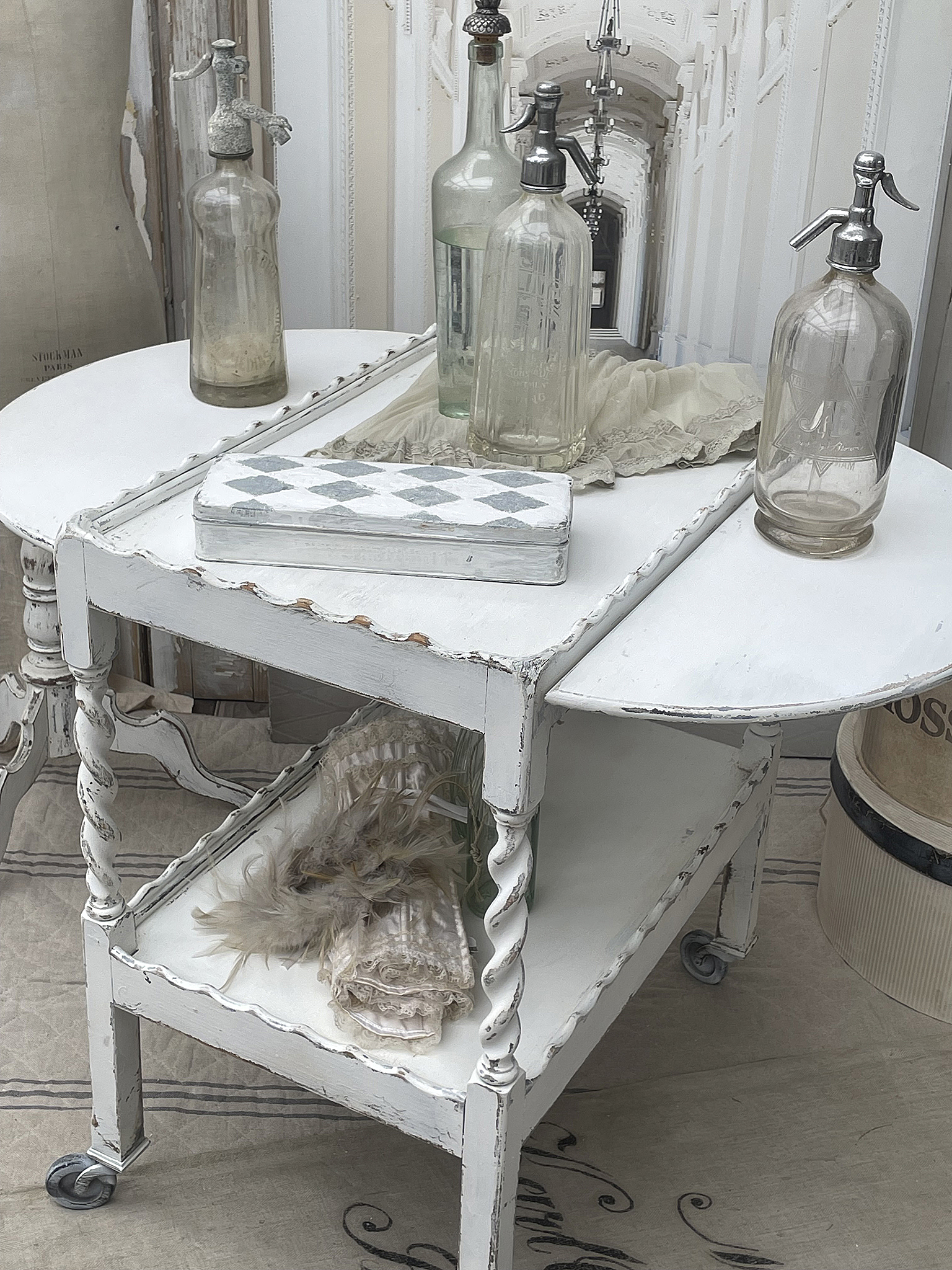 Antiker Klapp/Servierwagen Shabby*** Antiker Klapp/Servierwagen Shabby***