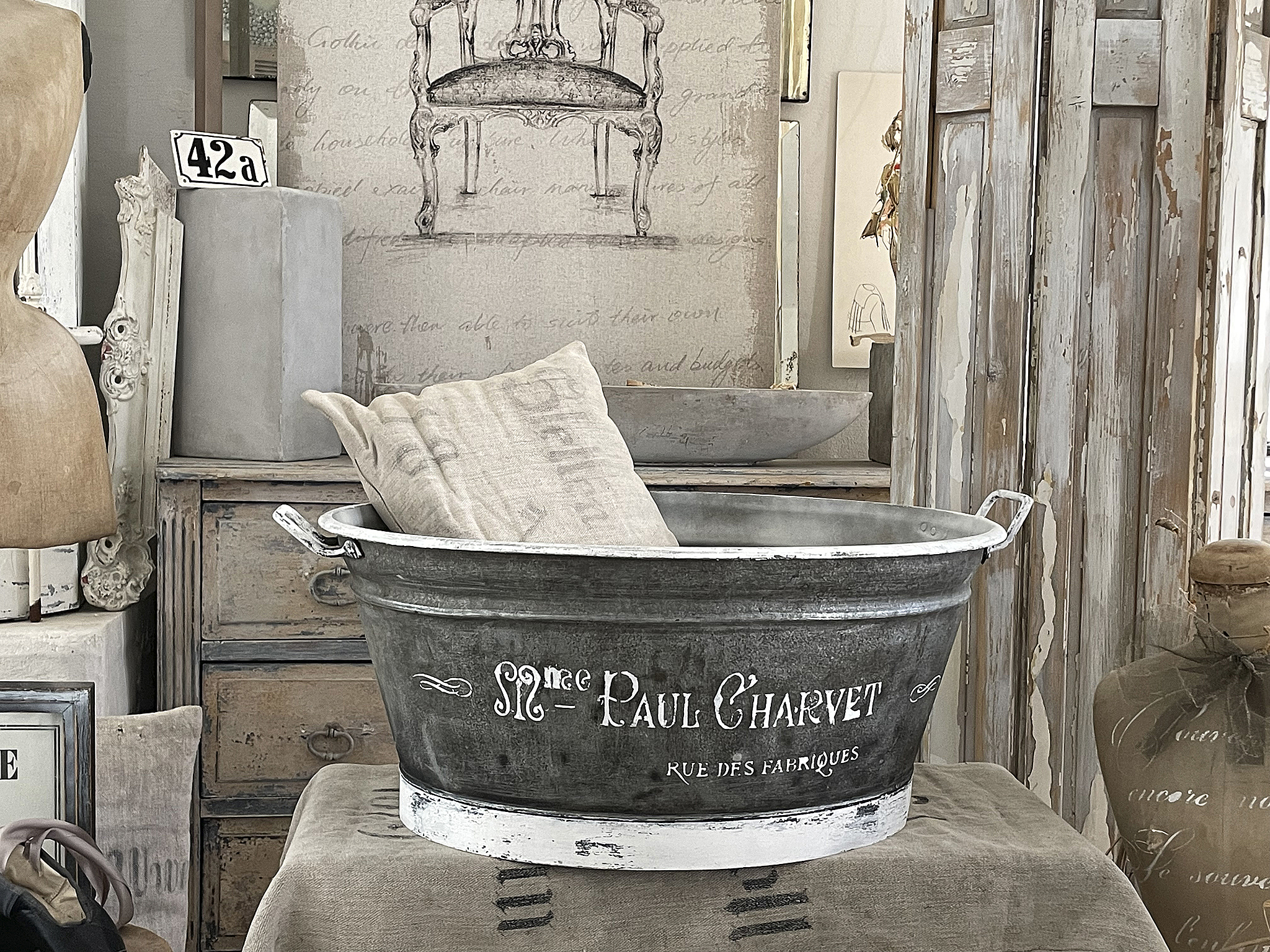 Alte Zinkwanne Paul***