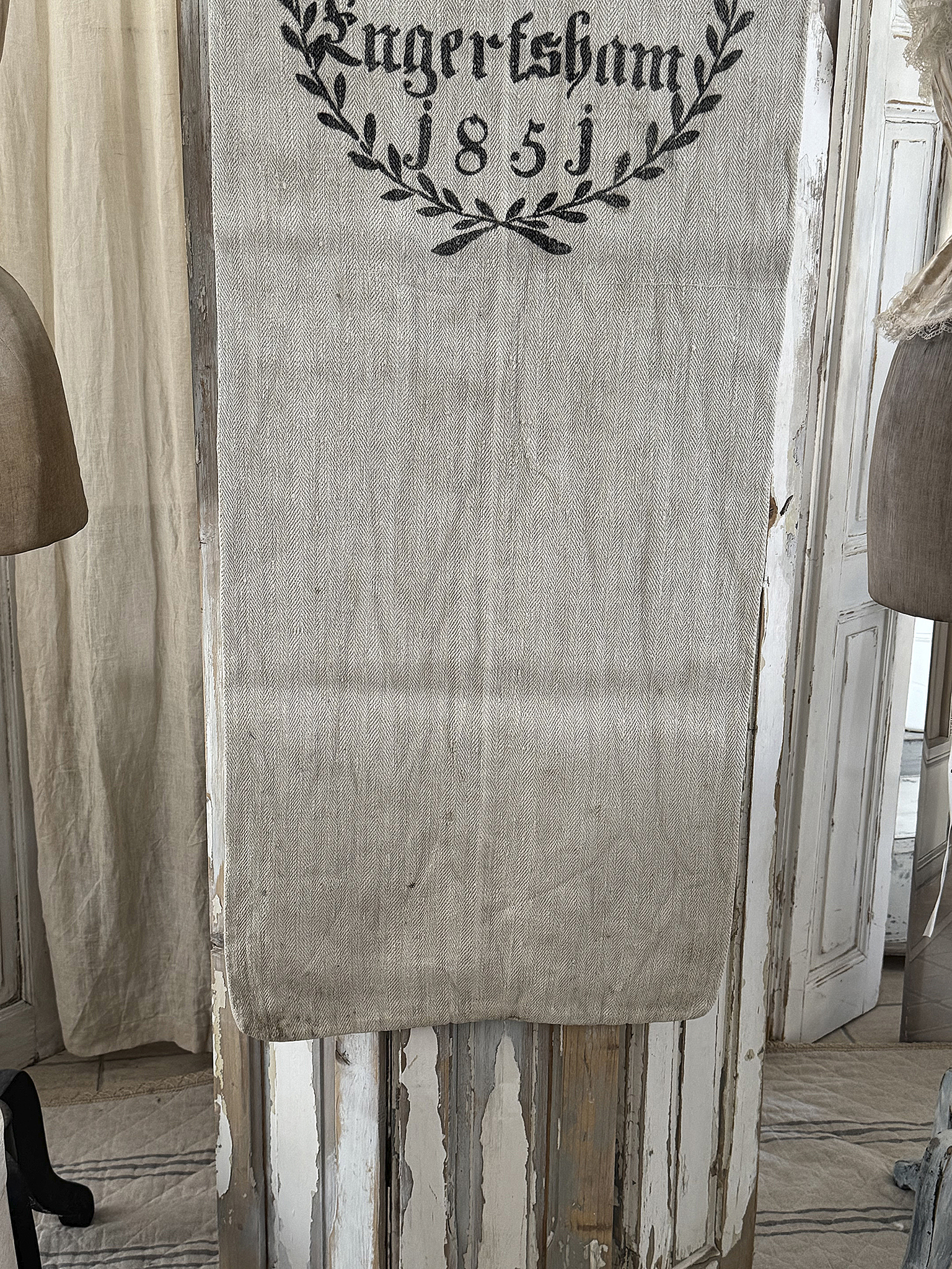 Historischer langer Leinensack/ Mehlsack 1851** Historischer langer Leinensack/ Mehlsack 1851**
