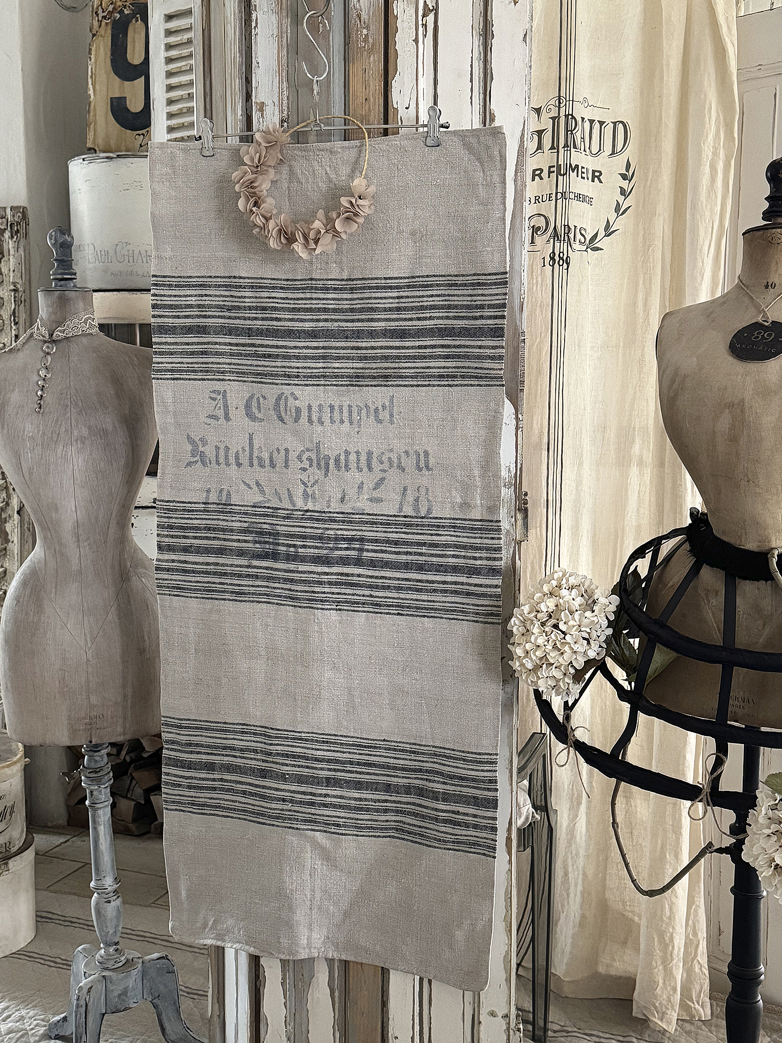 Alter Leinensack mit Originaldruck 1918***