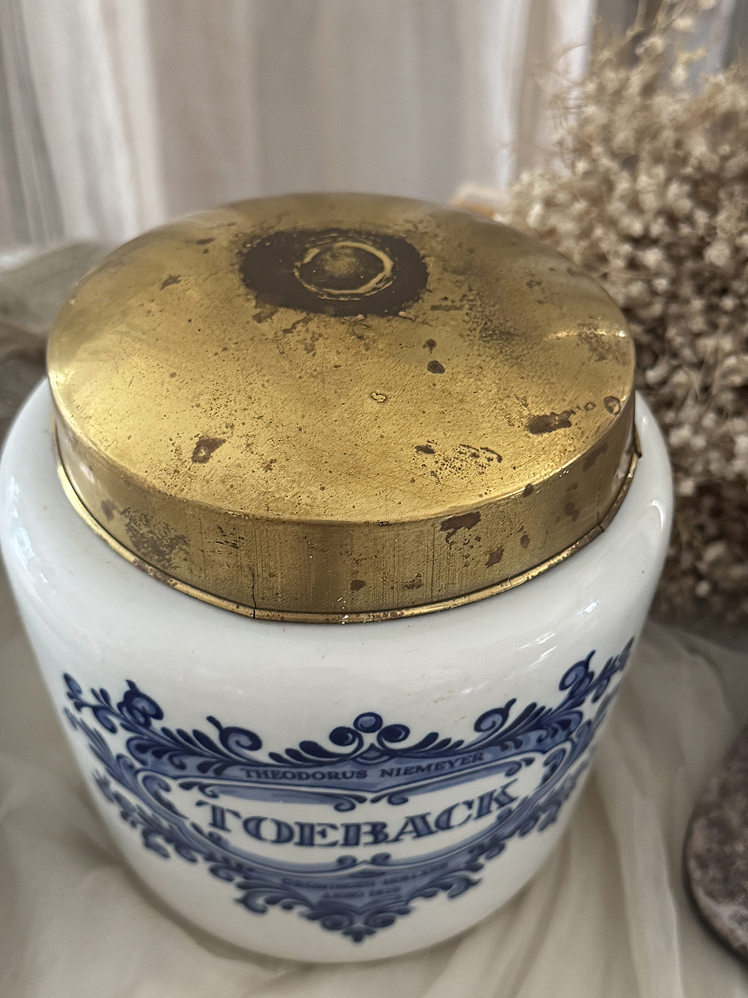 Alte Tabakdose Delft Blue***
