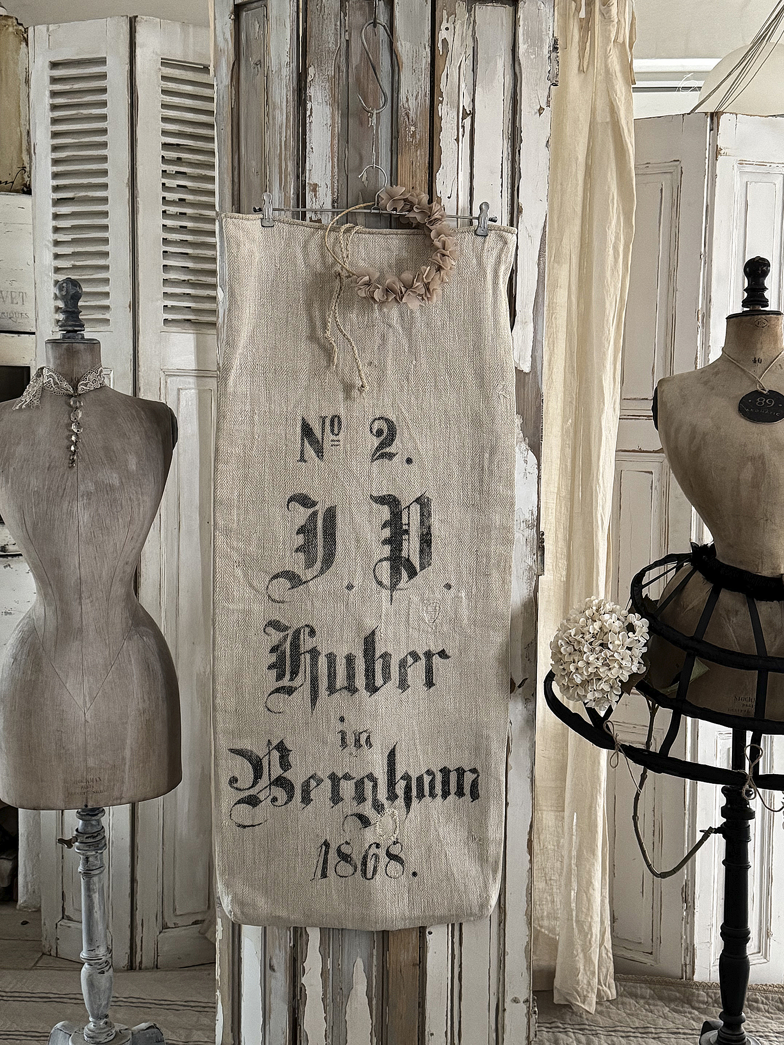 Herrlicher antiker Mehlsack von 1868***