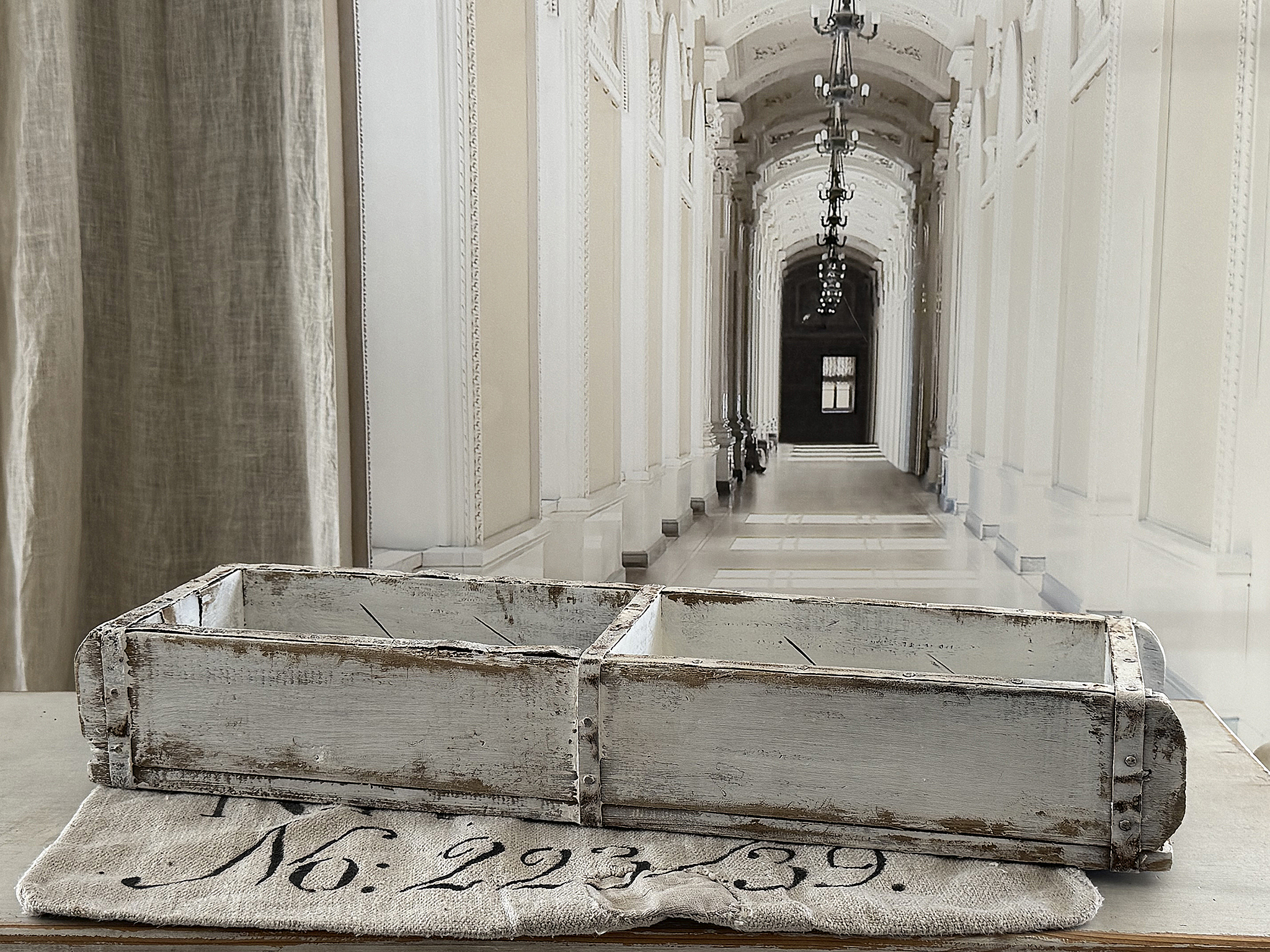 Antike lange  Apothekerschublade mit Geschichte- Asperul***