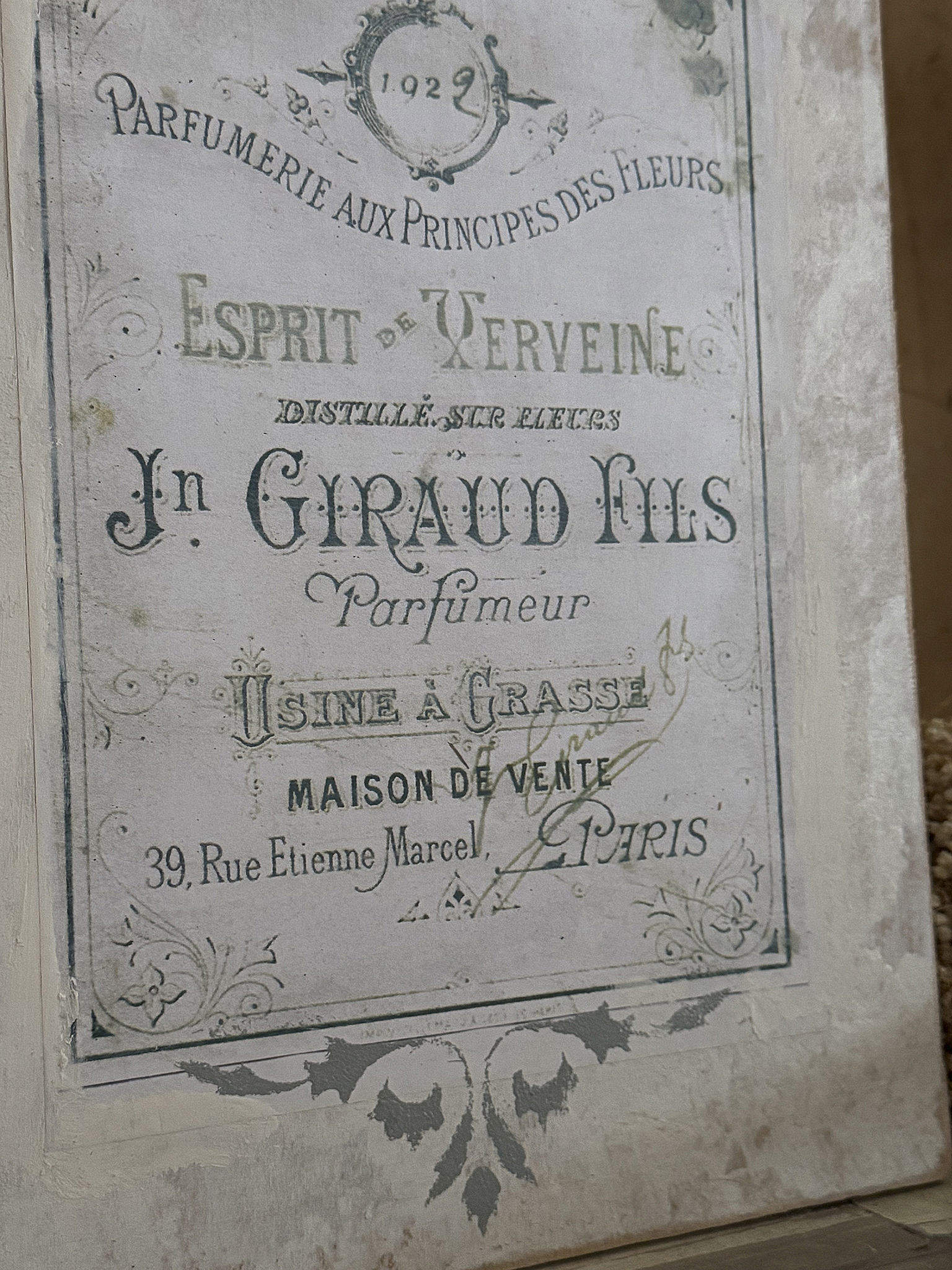  Romantisches Holz Bild Parfumeur Shabby-pur***