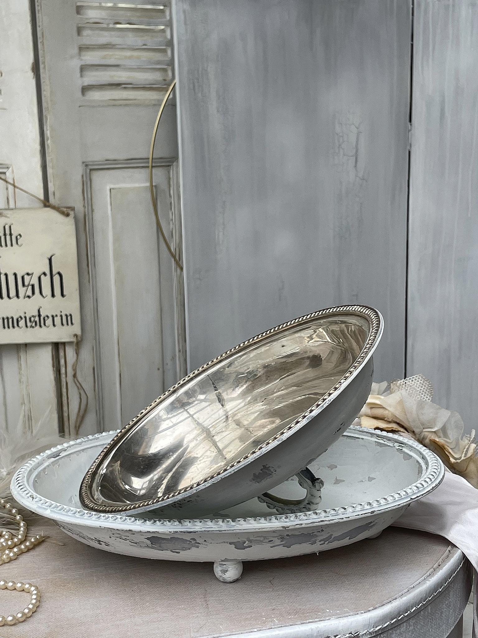 Antike Messingschale mit Deckel*** Antike Messingschale mit Deckel***
